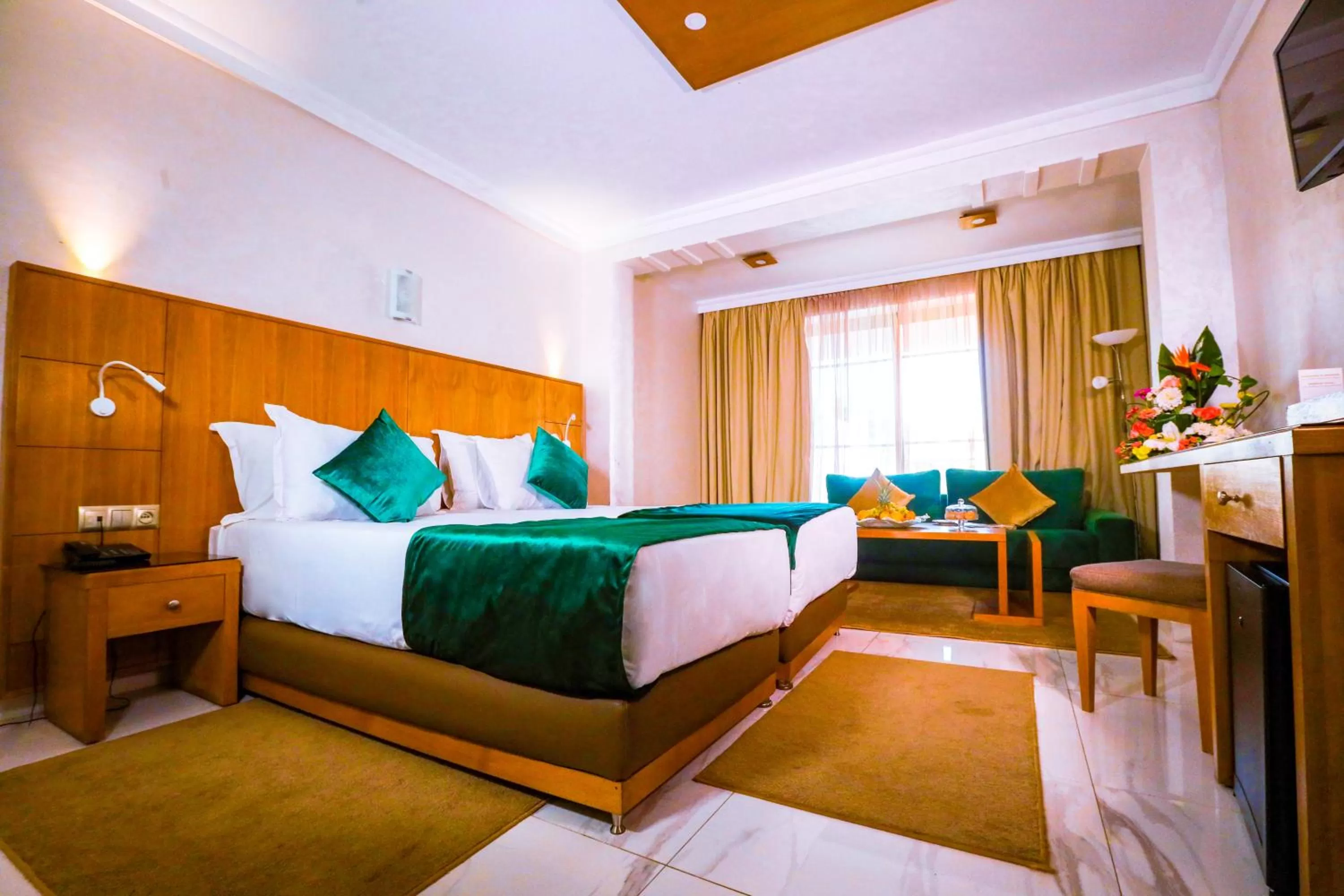 Bedroom, Bed in Hotel Argana Agadir