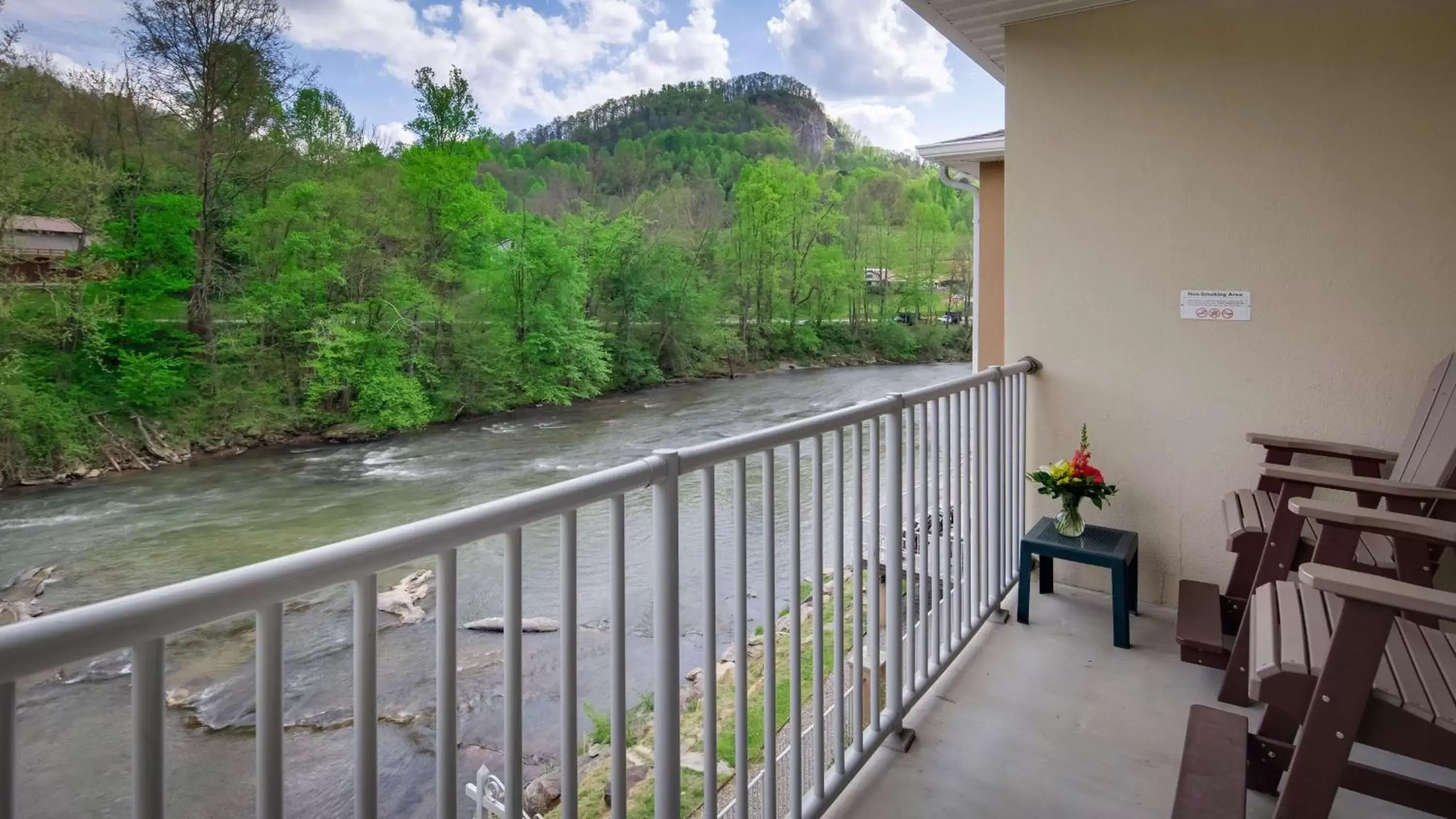 Photo of the whole room, Balcony/Terrace in Best Western Plus River Escape Sylva / Dillsboro