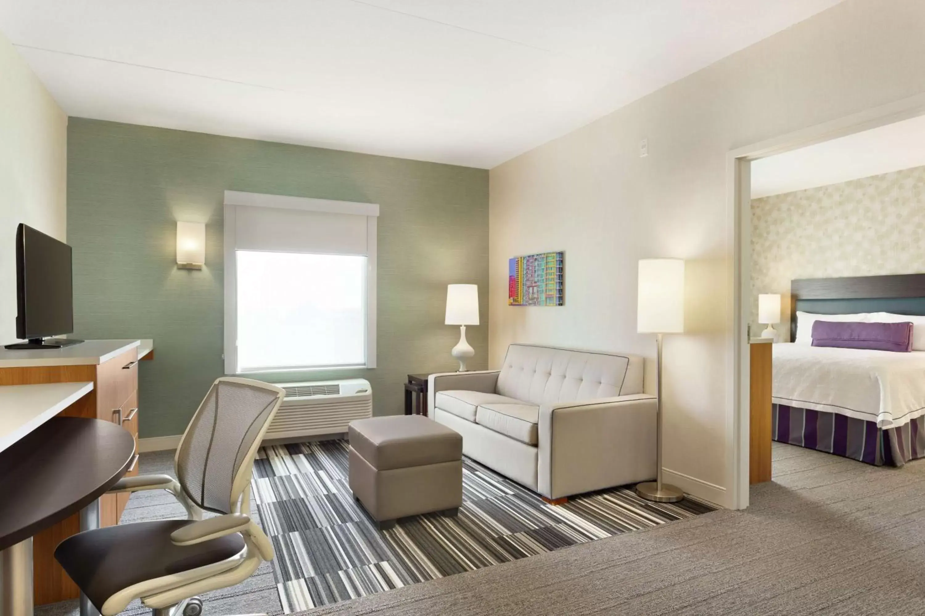 Bedroom in Home2 Suites by Hilton Milton Ontario