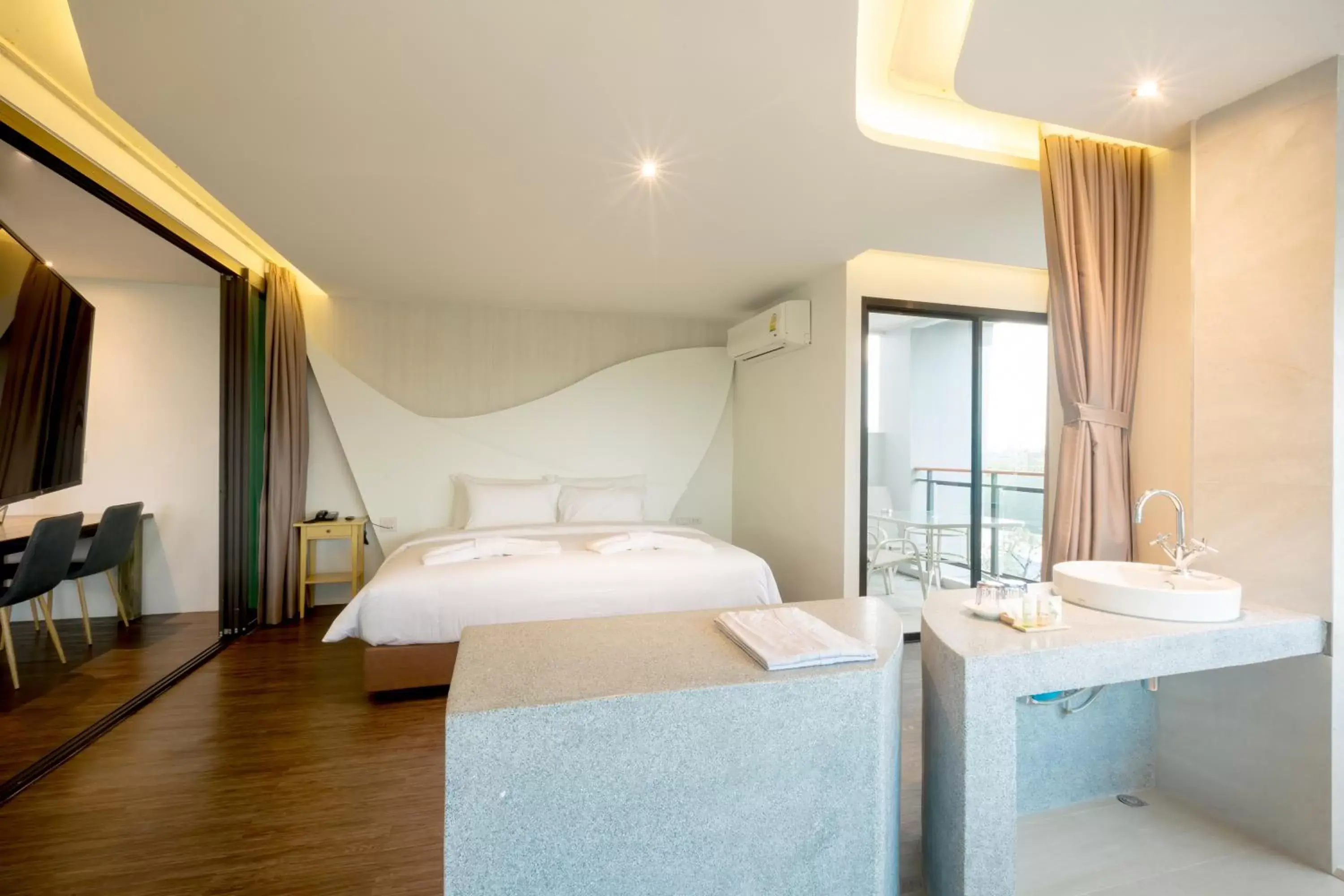 Bedroom, Bed in Whale Hua Hin - SHA Plus