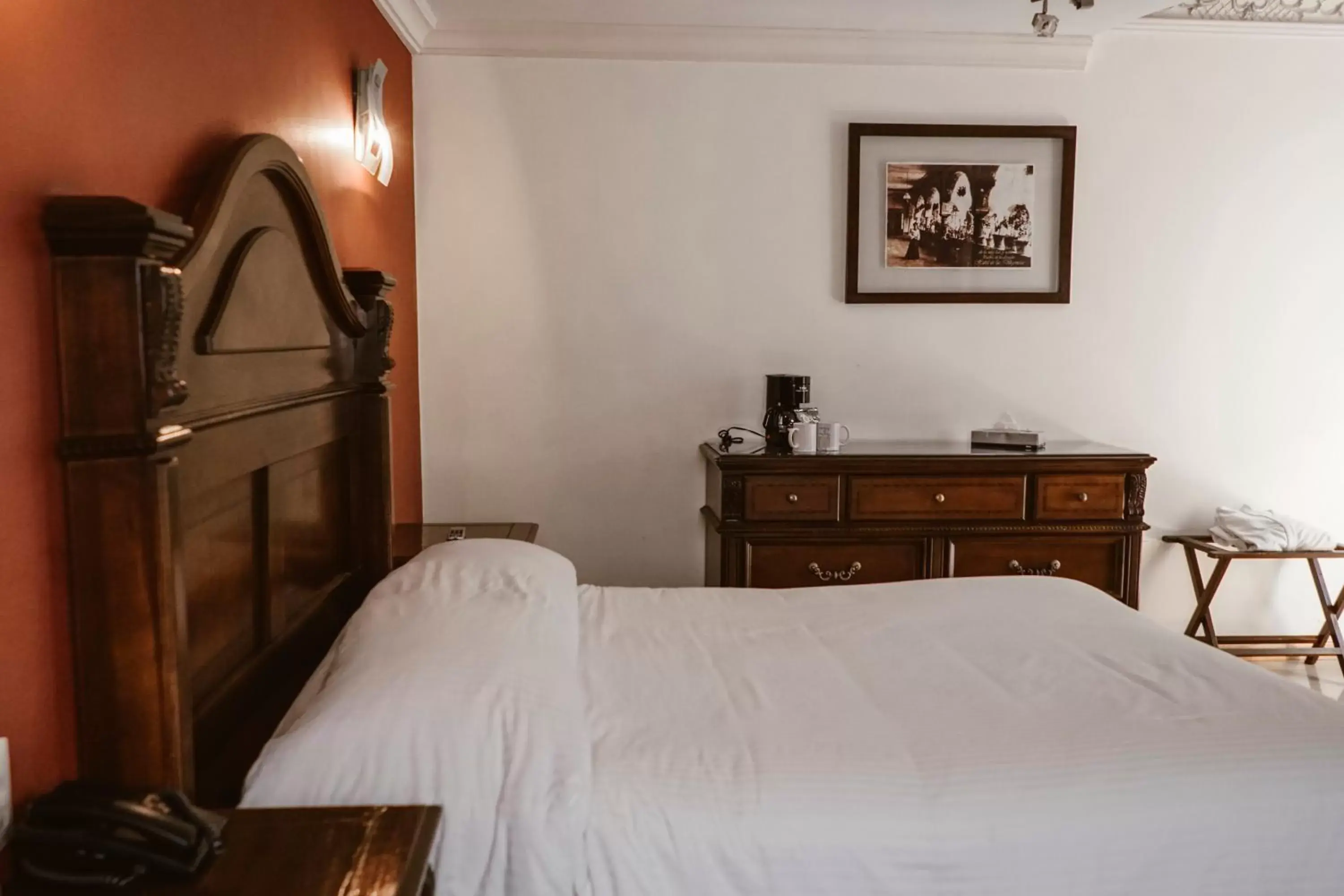 Bed in Hotel Puebla de Antaño