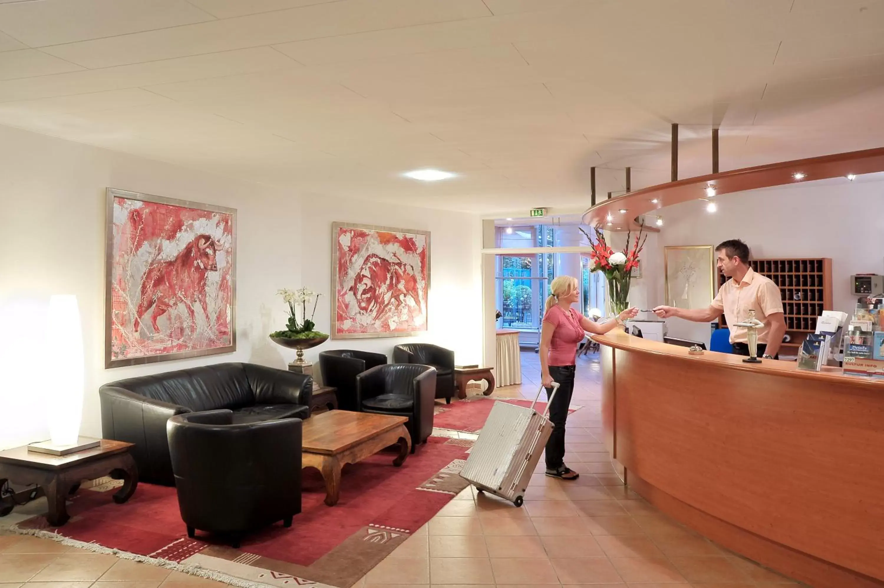 Lounge or bar, Lobby/Reception in Hotel Ludwig van Beethoven