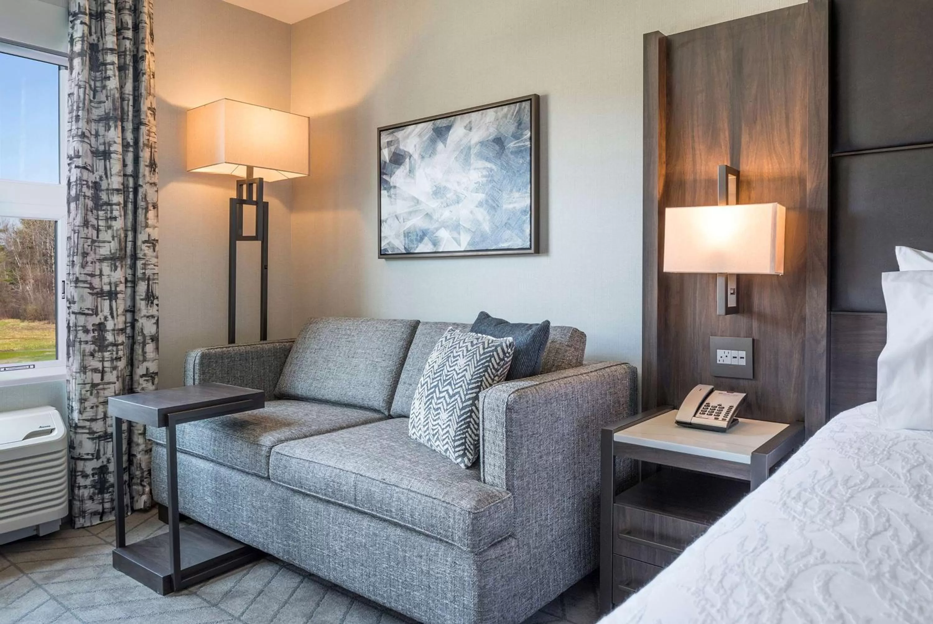 Living room, Bed in Hilton Garden Inn Hanover Lebanon