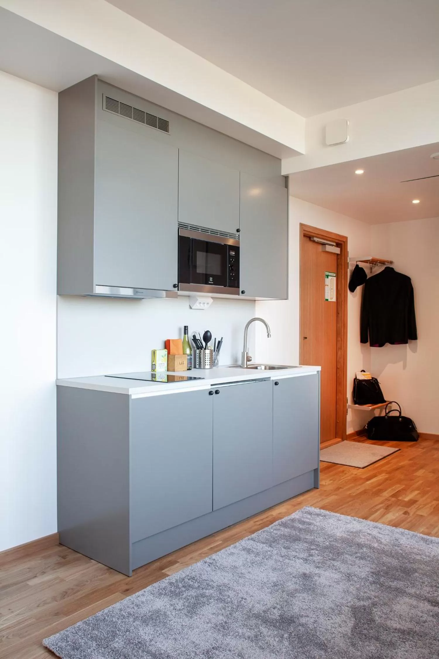 Kitchen or kitchenette in First Hotel The Studio