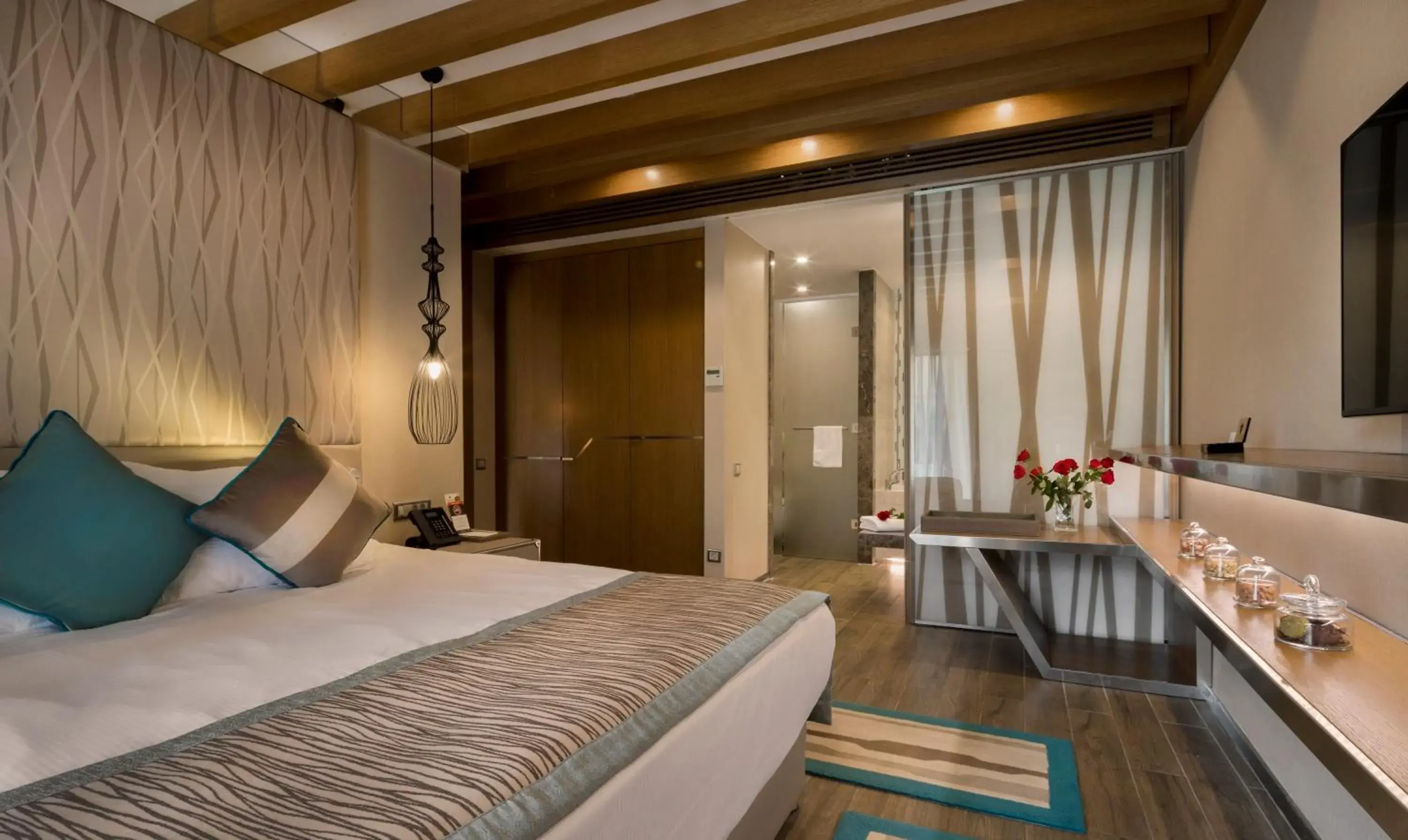 Bed in Rixos Premium Belek Hotel