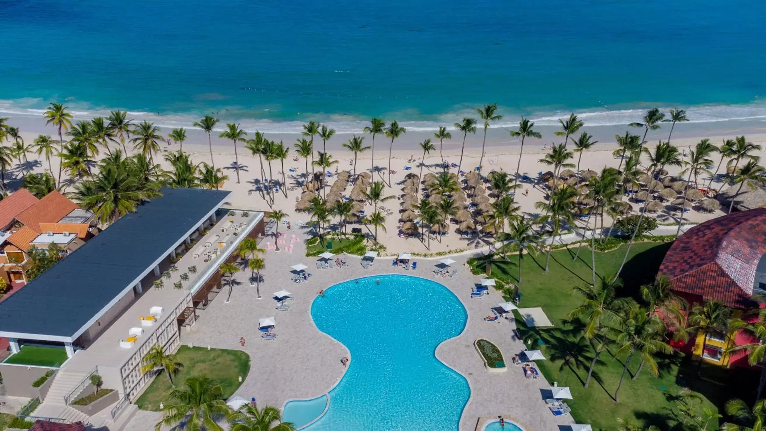 Swimming pool, Bird's-eye View in Caribe Deluxe Princess - All Inclusive