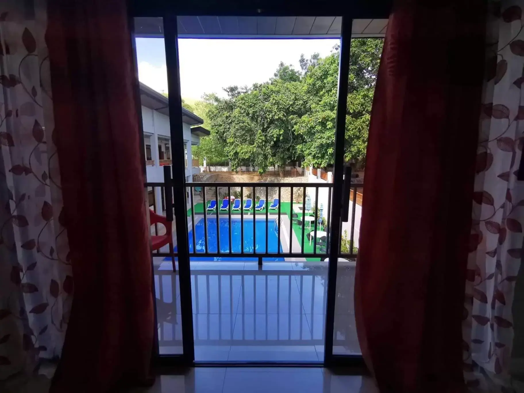 Pool view in Charms Hotel Pool view in Charms Hotel