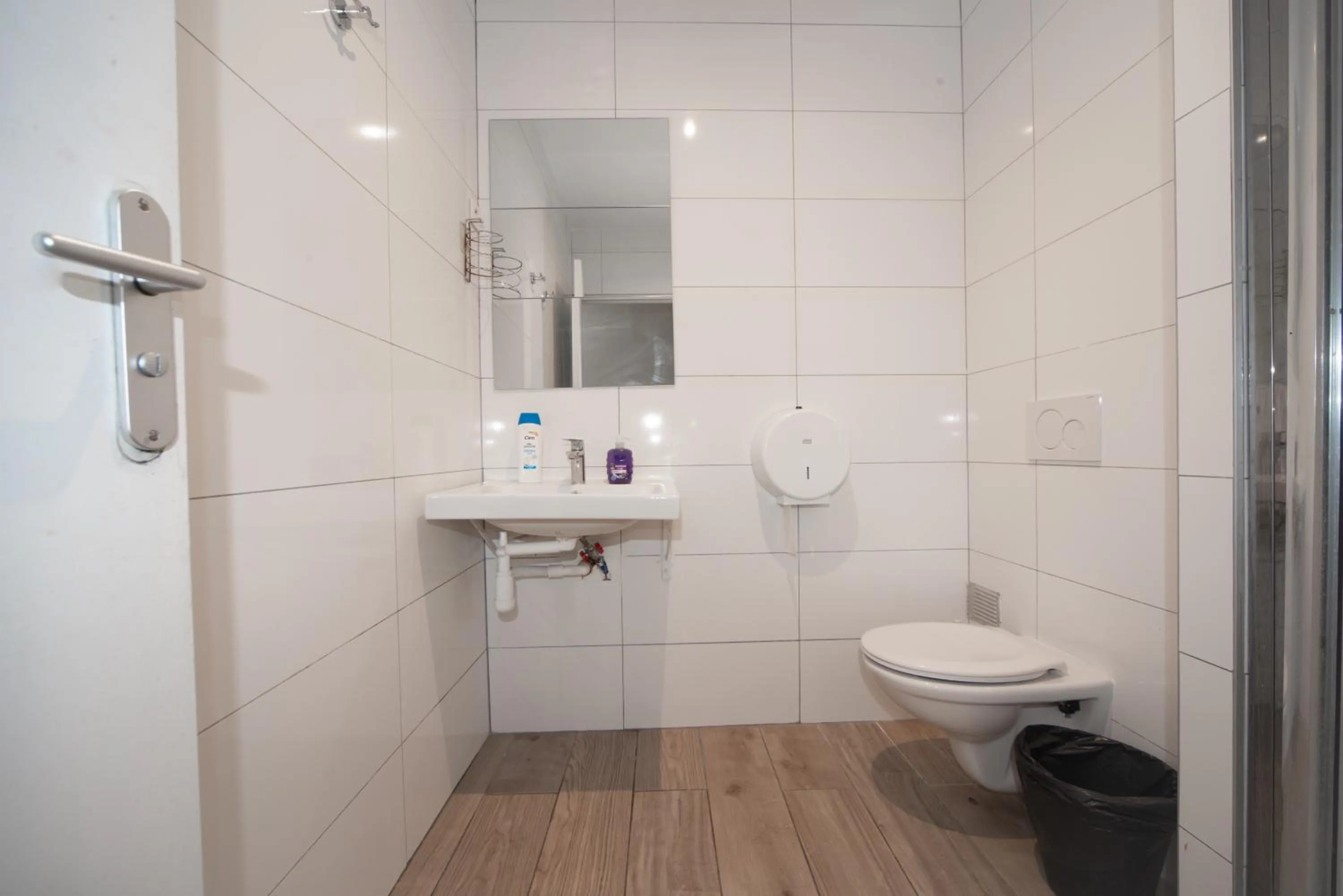 Shower in Enjoy Hostel