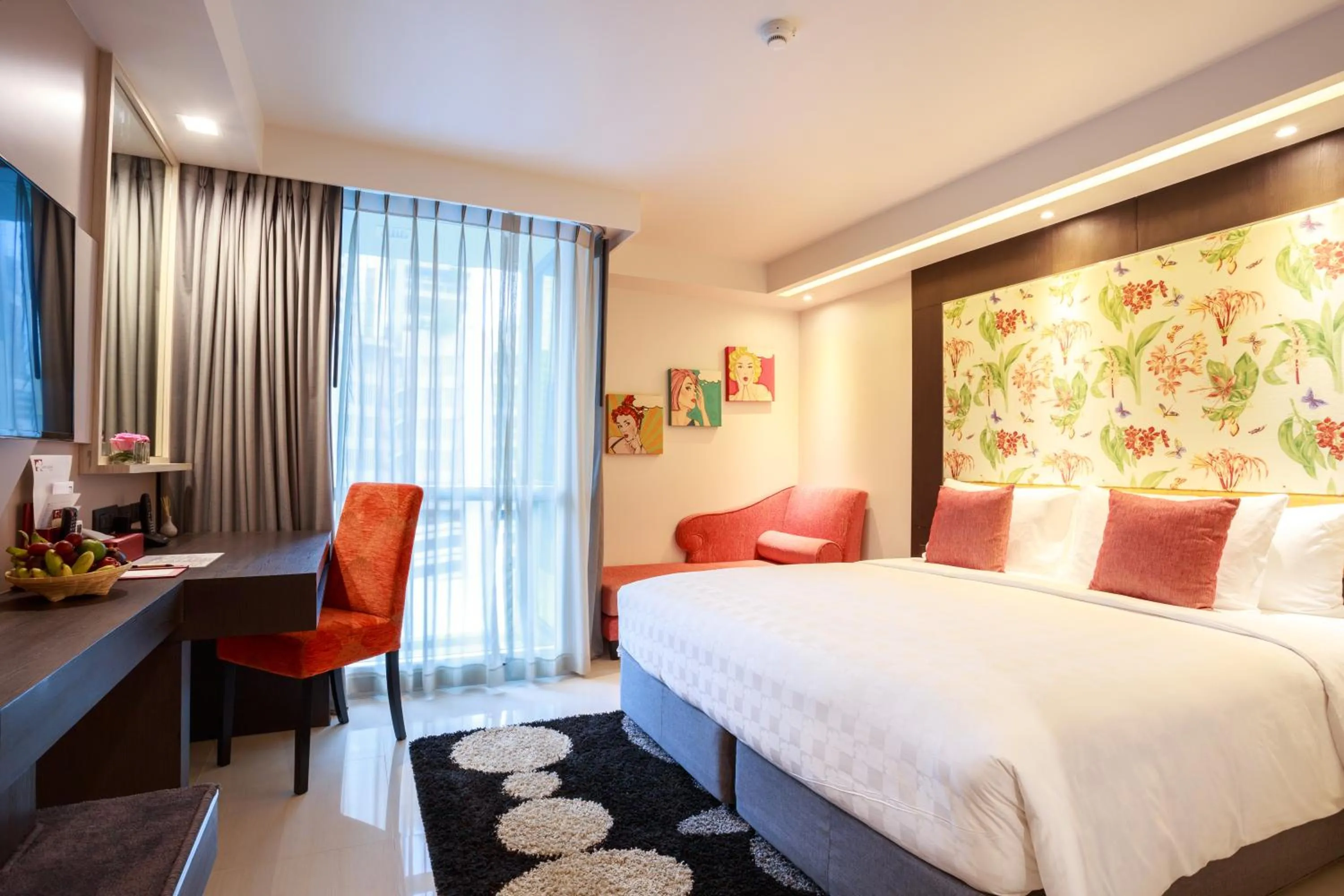 Bedroom, Bed in Hotel Clover Asoke - SHA Extra Plus