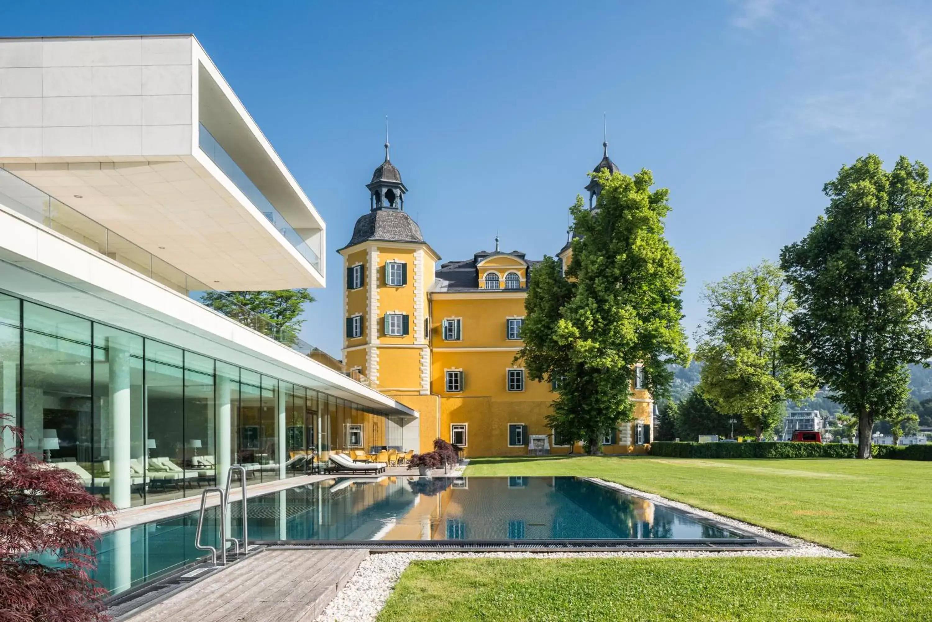 Spa and wellness centre/facilities, Swimming Pool in Falkensteiner Schlosshotel Velden – The Leading Hotels of the World