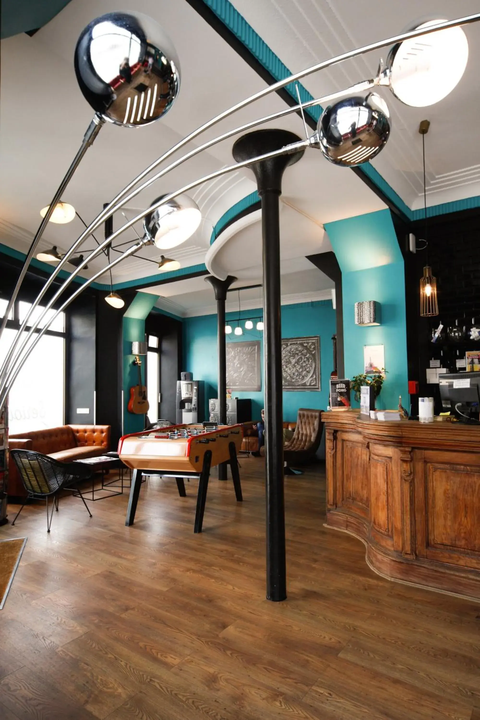 Communal lounge/ TV room, Restaurant/Places to Eat in Arty Paris Porte de Versailles by River
