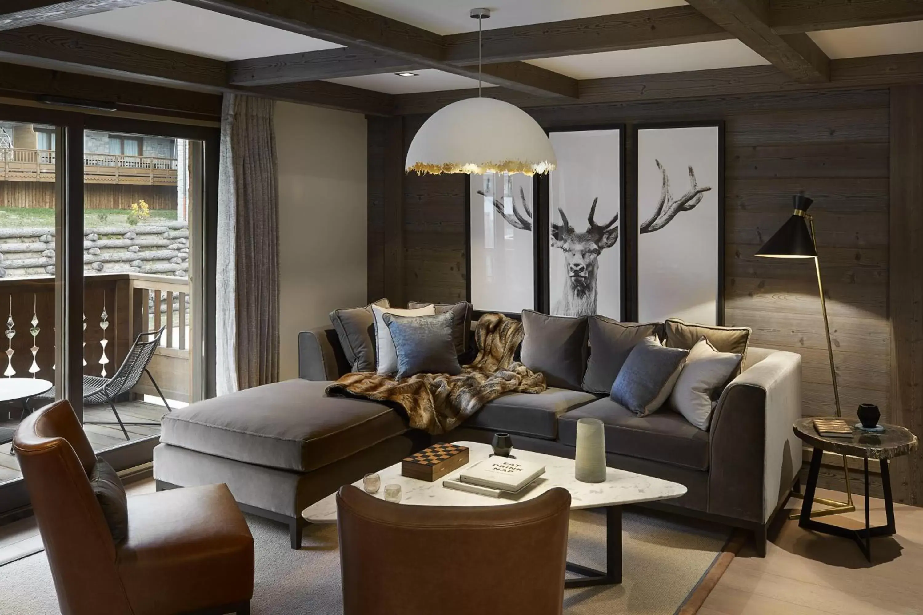 Living room, Seating Area in Six Senses Residences & Spa Courchevel