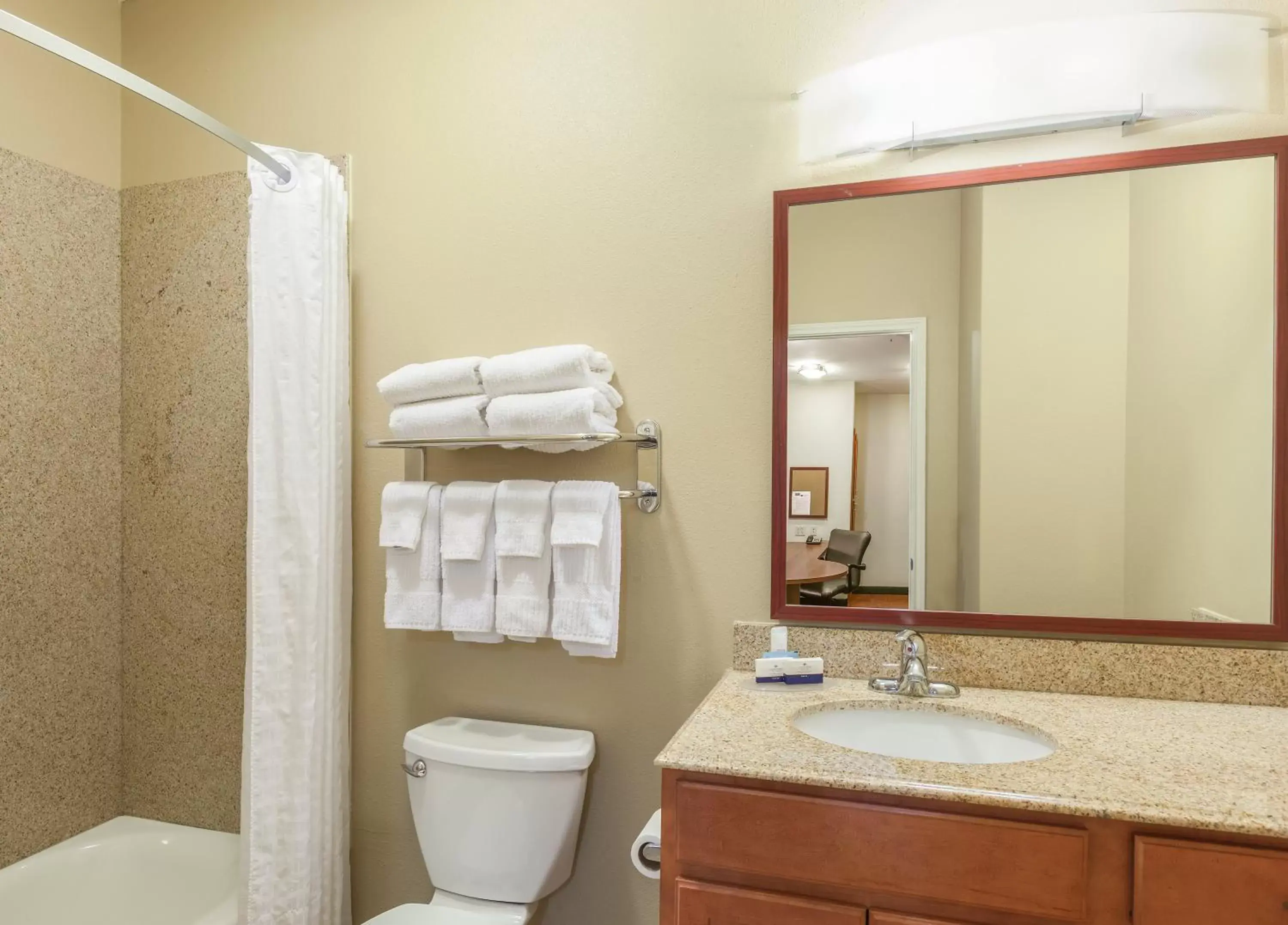 Bathroom in Candlewood Suites Lake Jackson, an IHG Hotel