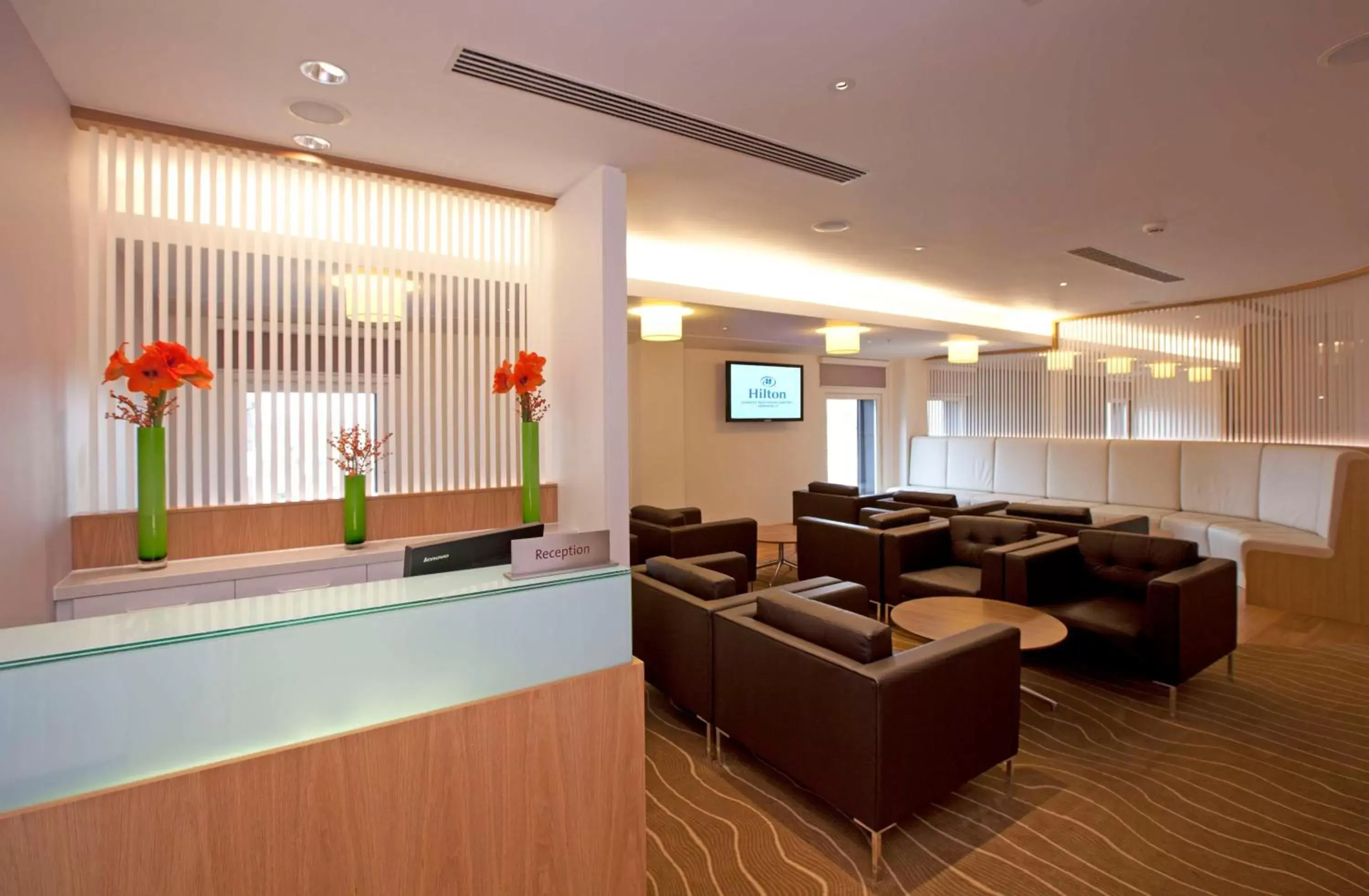 Property building, Lobby/Reception in Hilton London Heathrow Airport Terminal 5