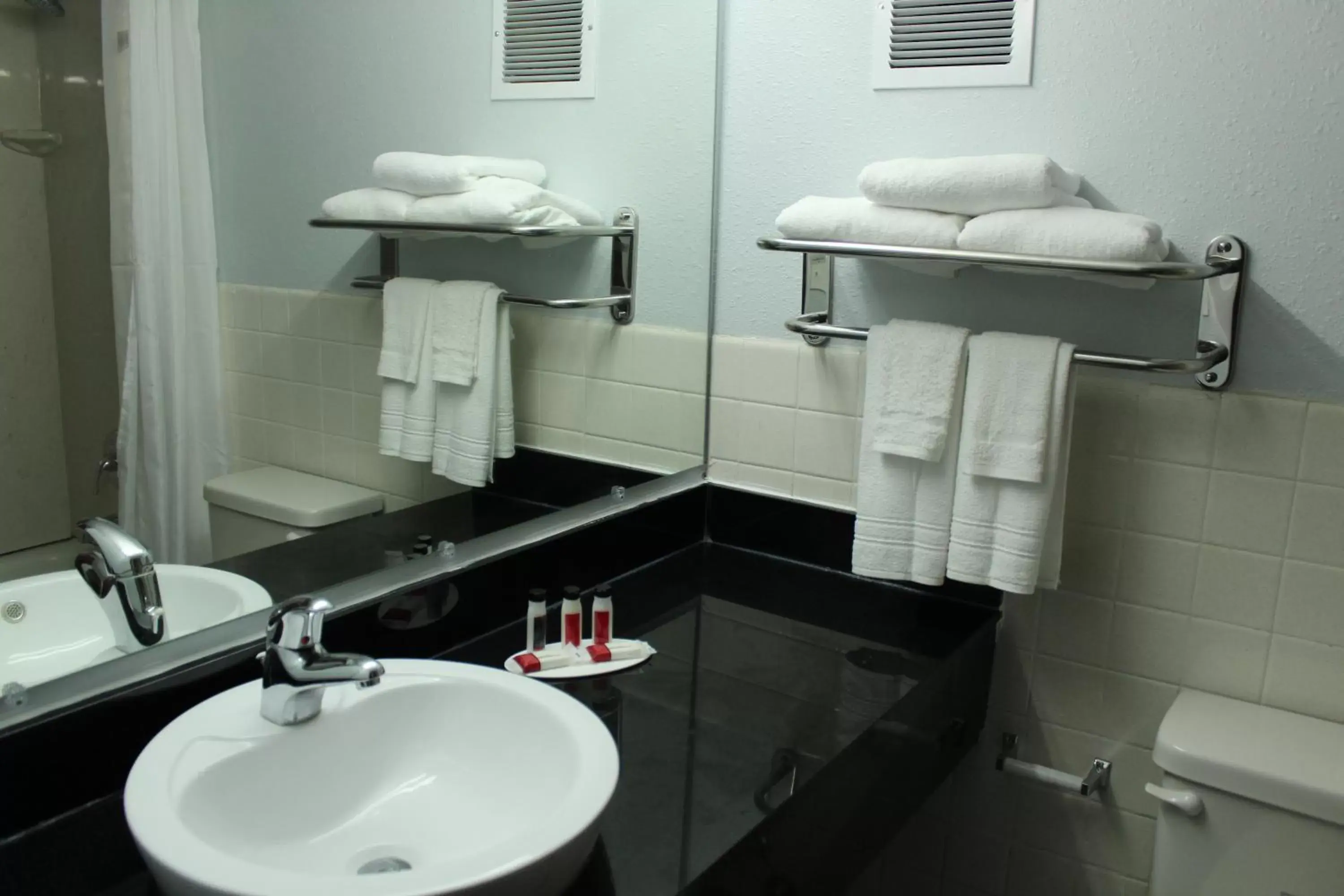 Bathroom in Travelodge by Wyndham Water's Edge Hotel - Racine