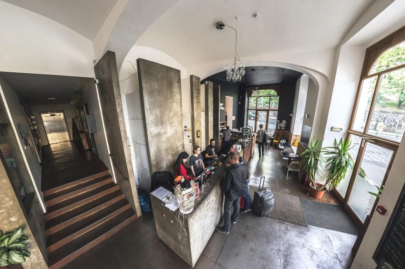 Lobby or reception in Czech Inn
