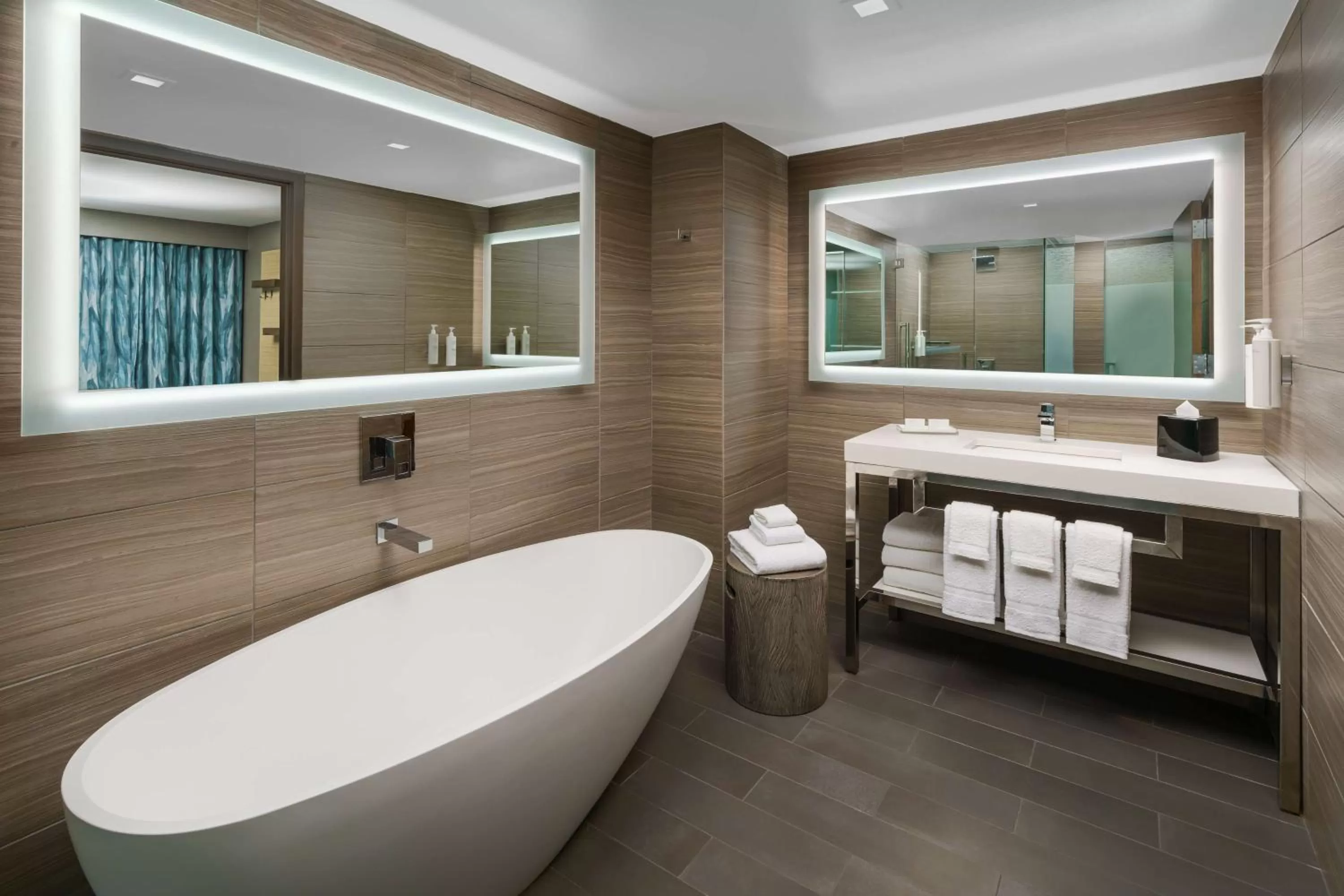 Bathroom in Hilton Garden Inn New York Times Square North