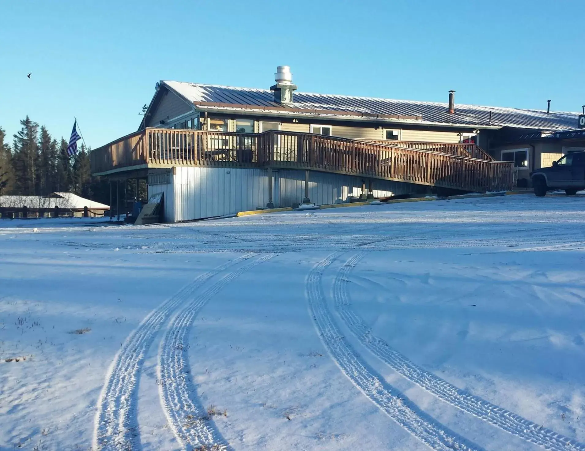Winter in Beluga Lake Lodge