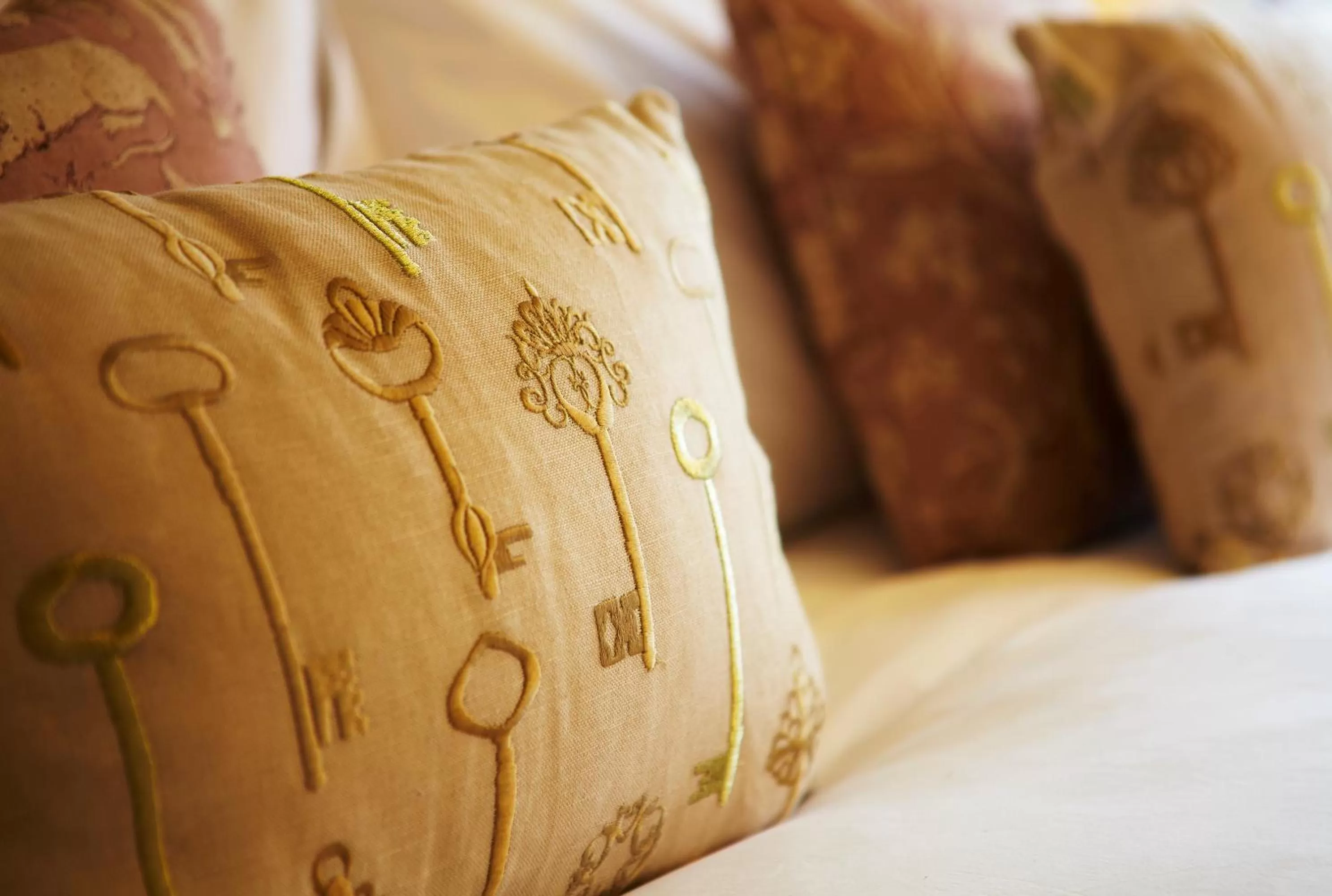 Decorative detail, Bed in The Plough Inn & Cottages