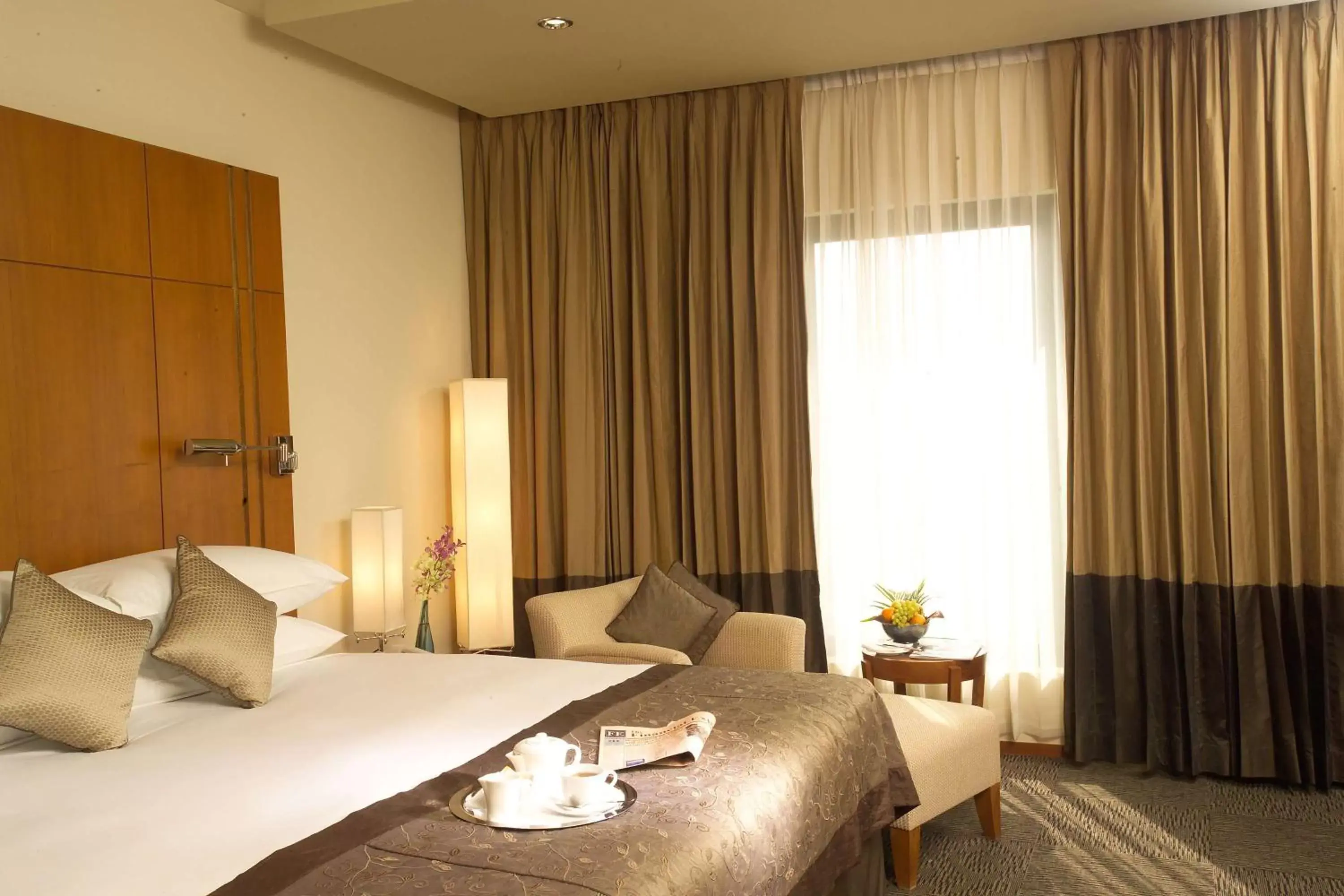 Photo of the whole room, Bed in Radisson blu Dhaka Water Garden