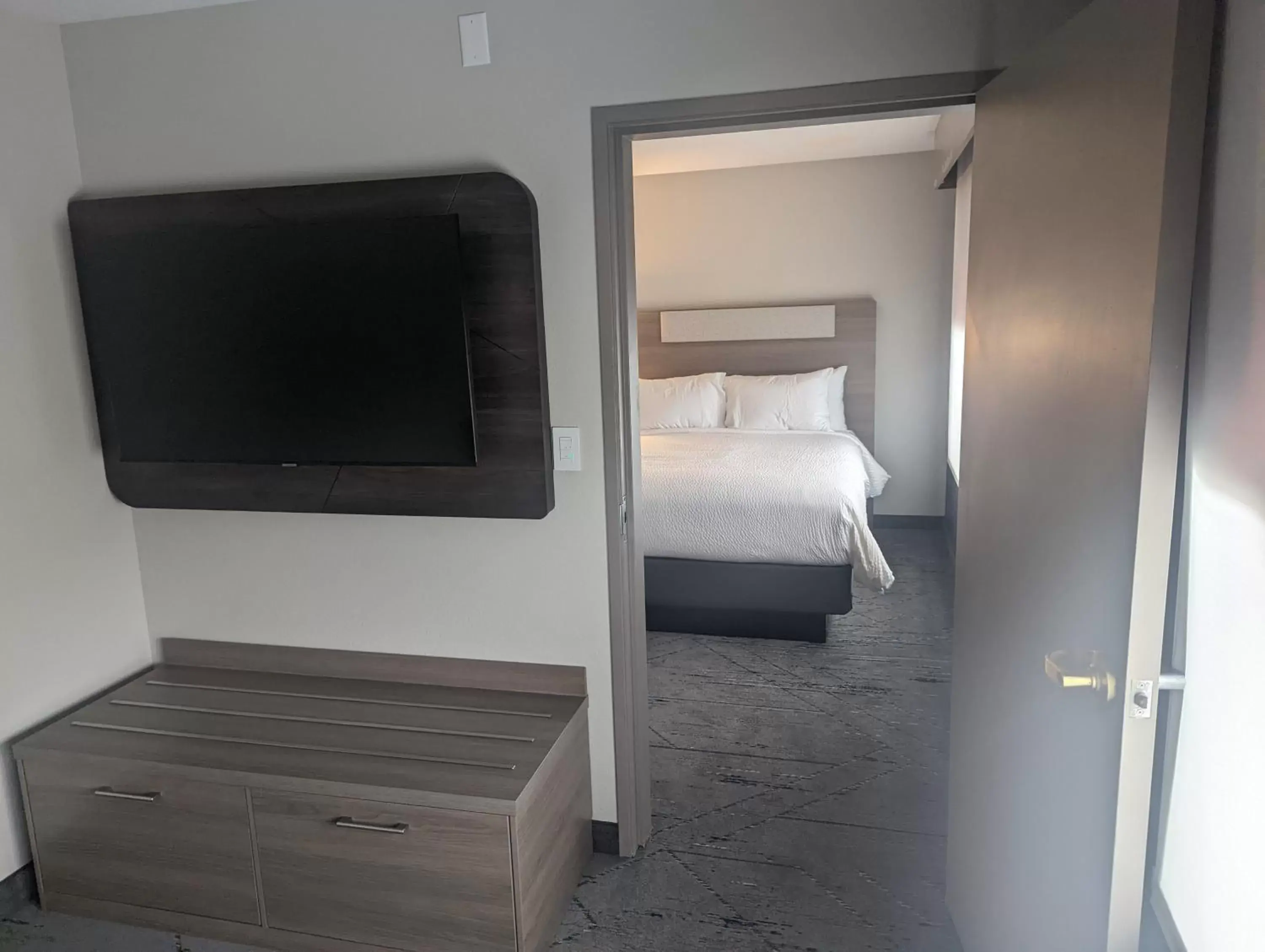 Bed, TV/Entertainment Center in Holiday Inn Express & Suites Salt Lake City N - Bountiful