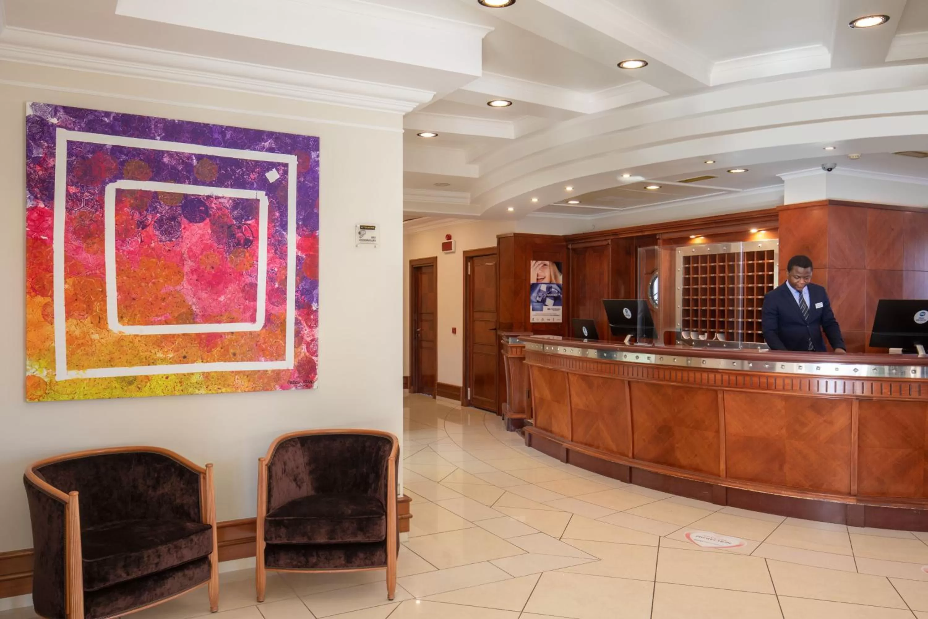Lobby or reception in Best Western Hotel Viterbo