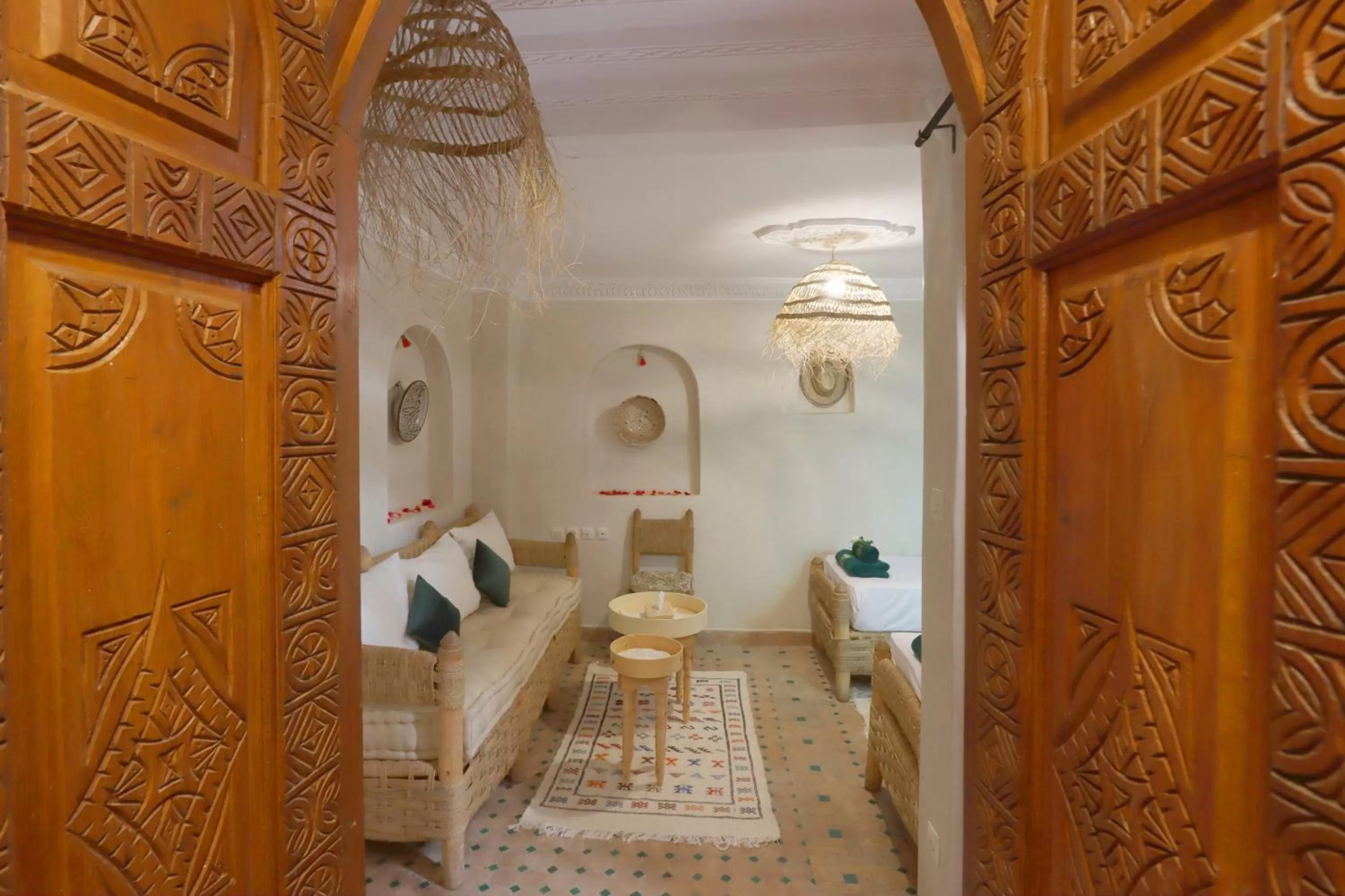 Seating area in Riad Venezia