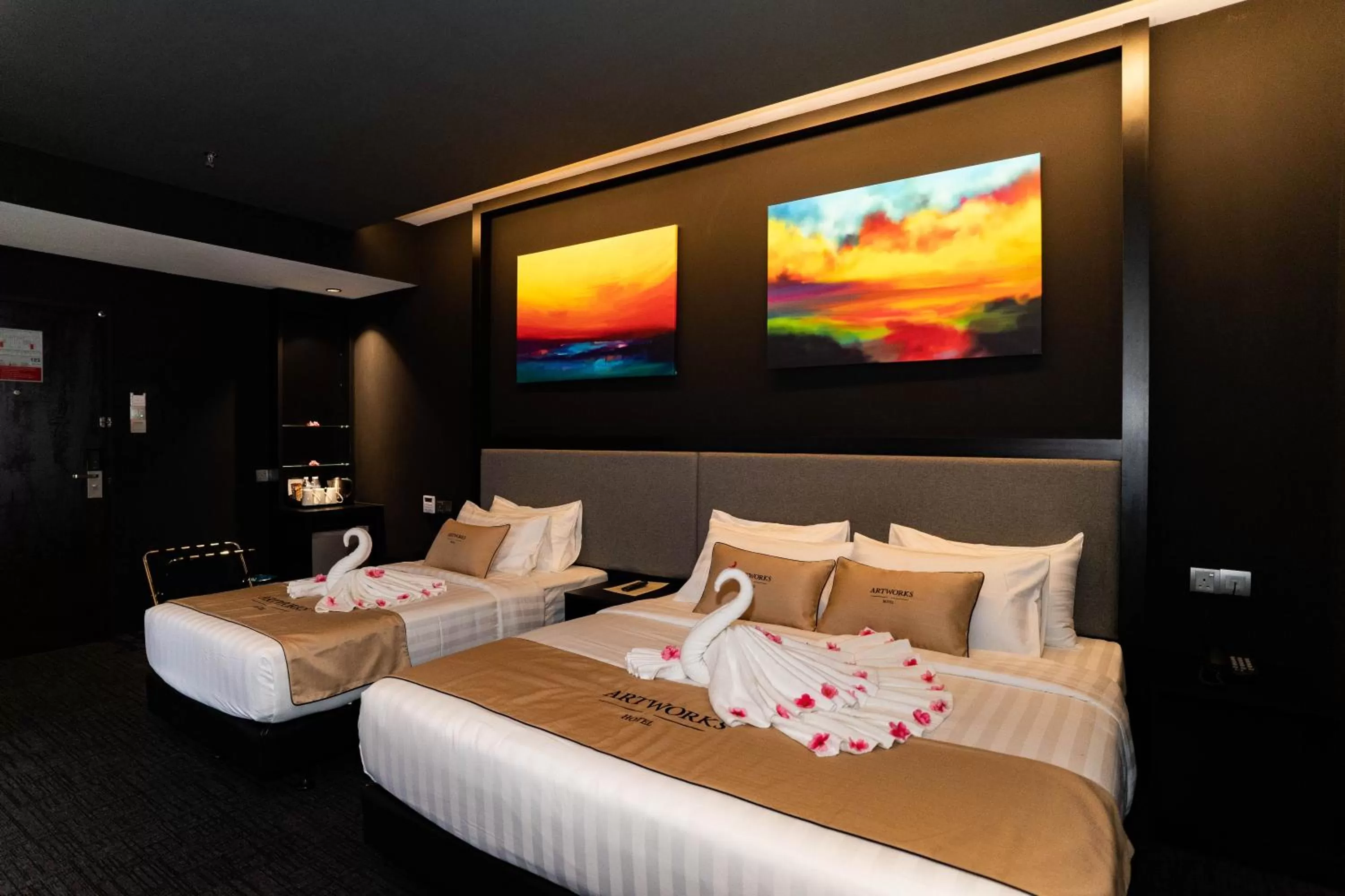 Bed in Artworks Hotel Ipoh
