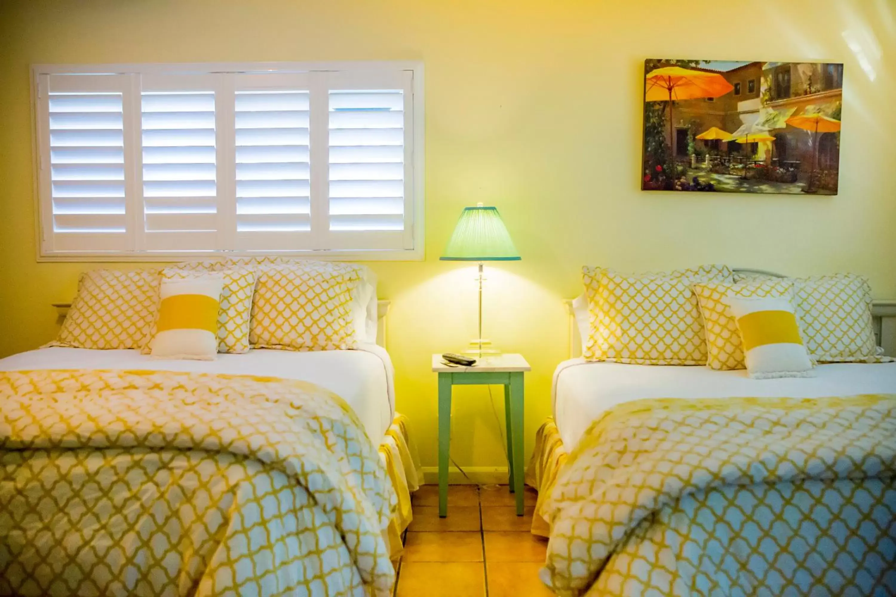 Bed in Leucadia Beach Inn