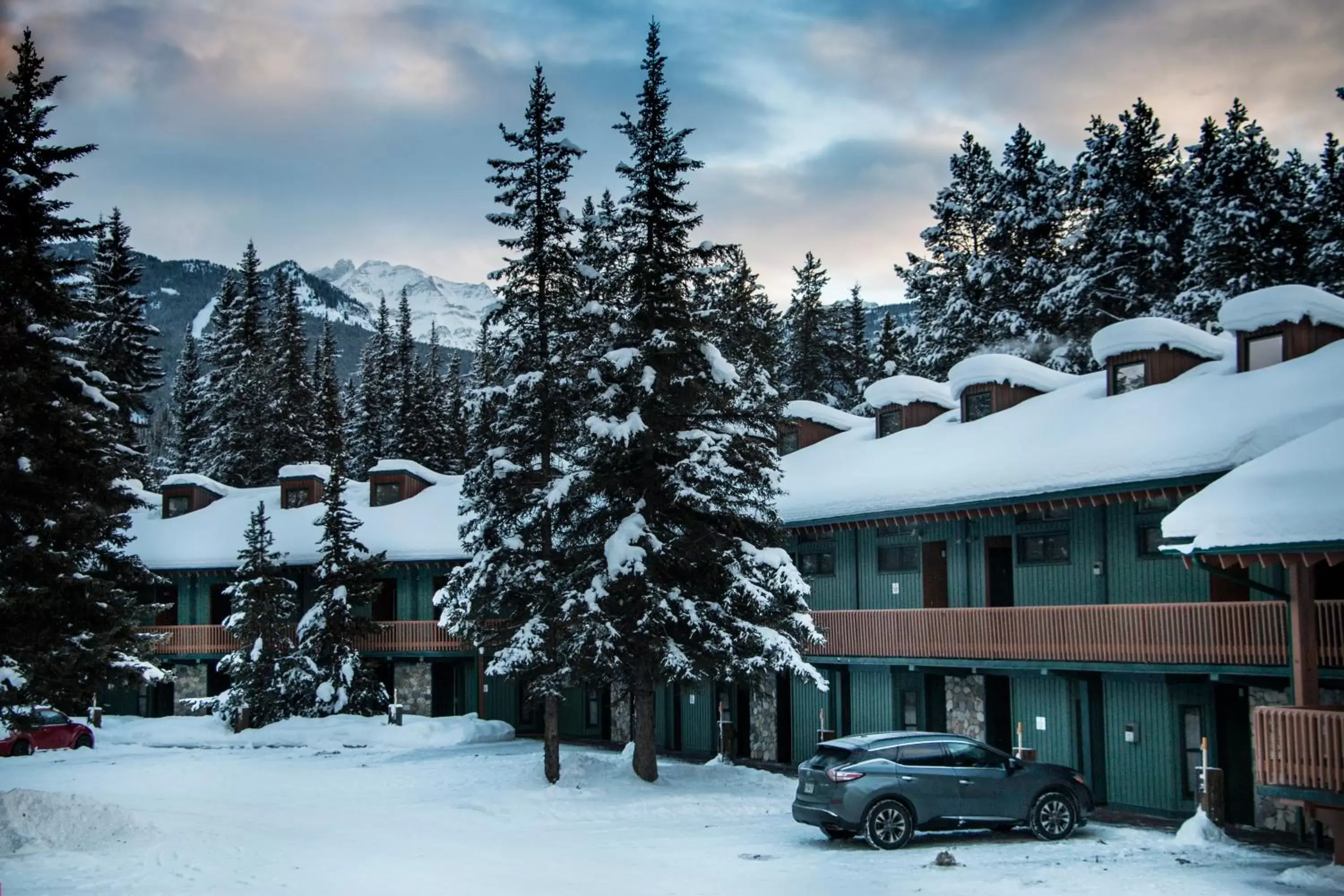 Property building, Winter in Lake Louise Inn