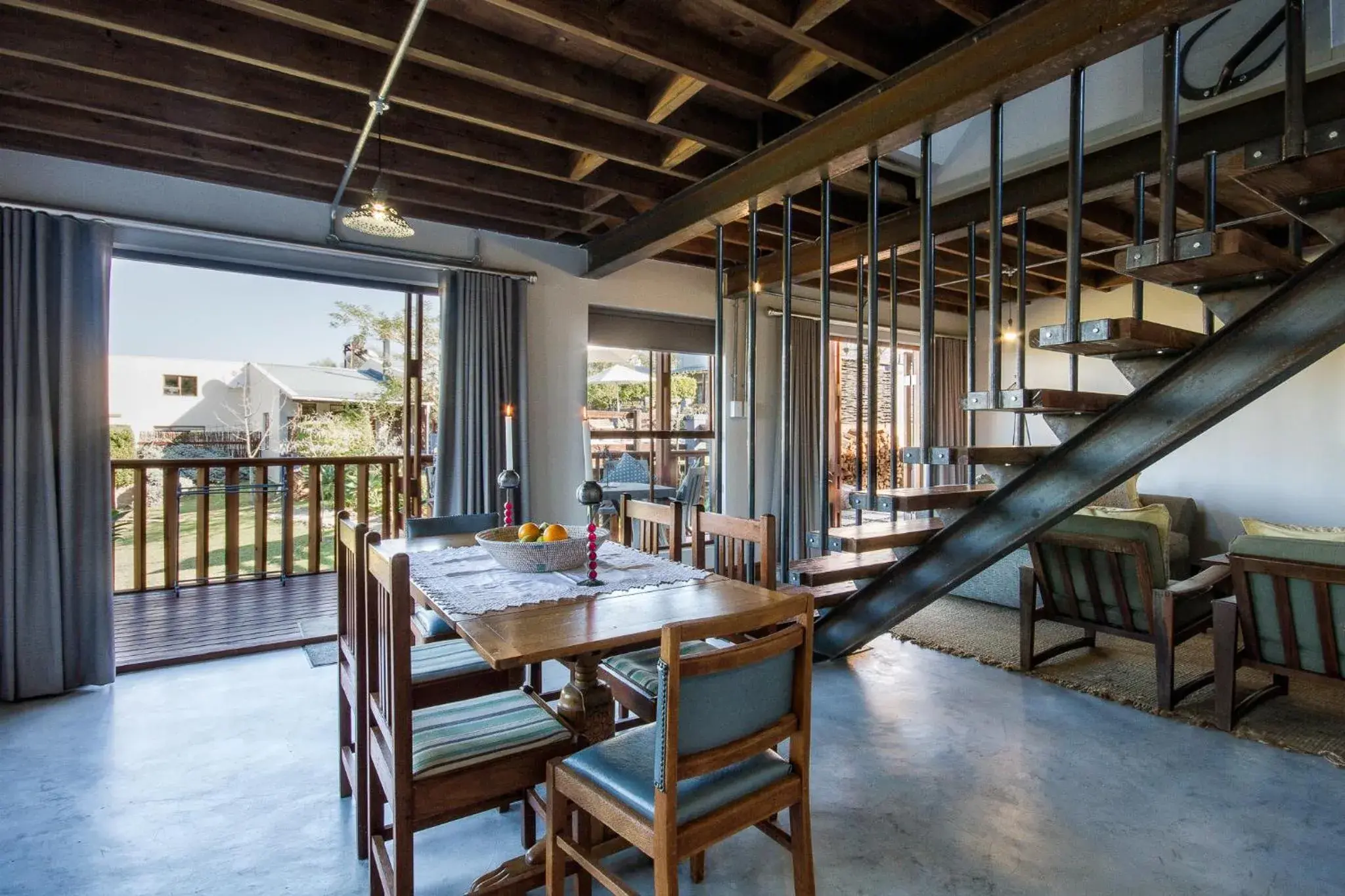 Dining area in A Hilltop Country Retreat