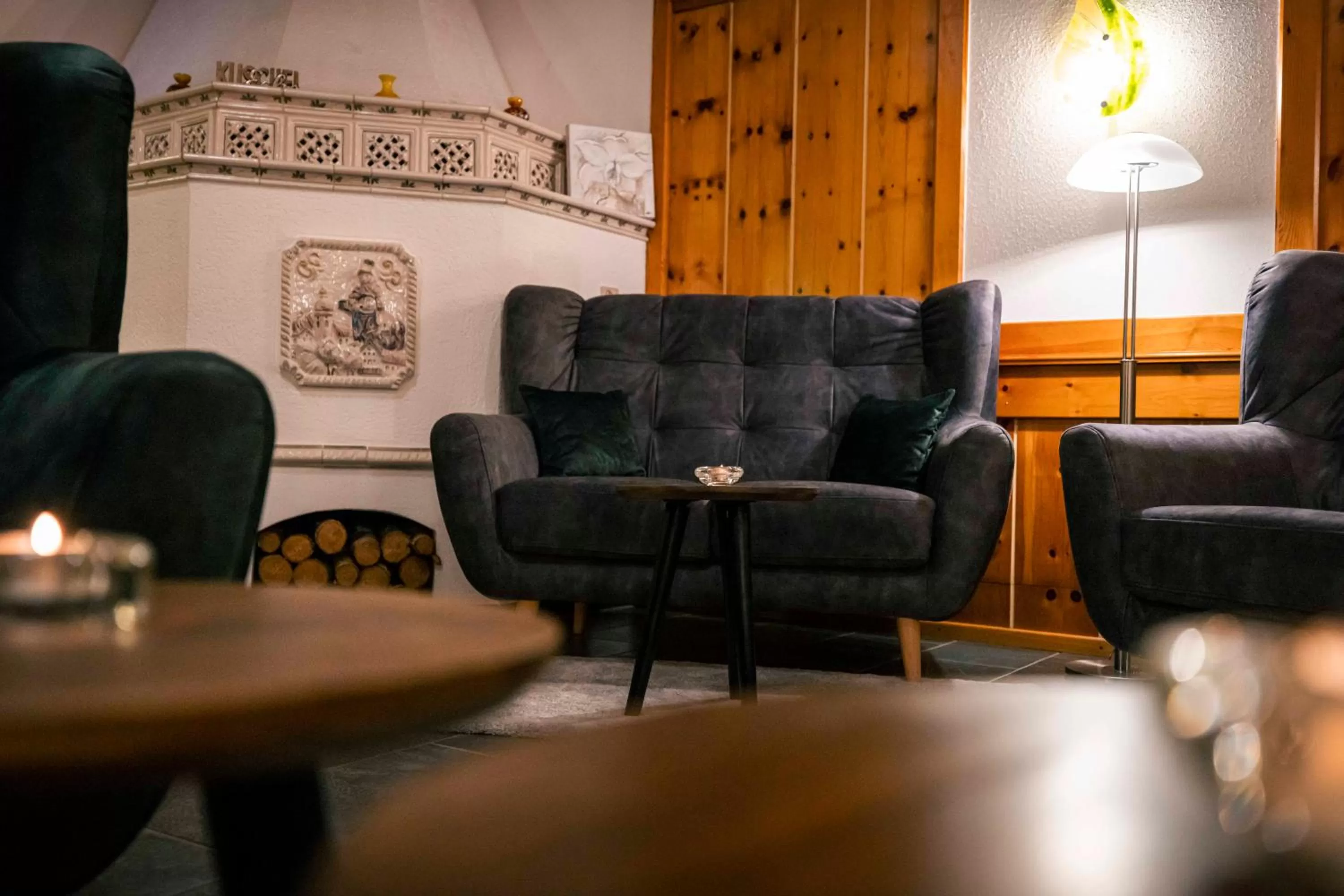 Communal lounge/ TV room in Landhotel GrünWies -Bonsai-Wellness Garni