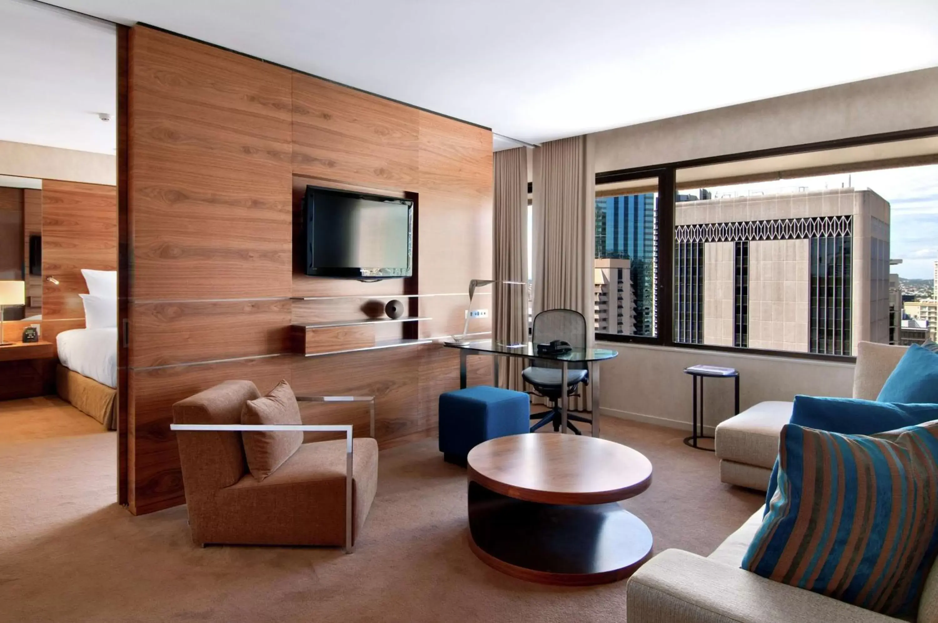 TV and multimedia, Seating Area in Hilton Brisbane