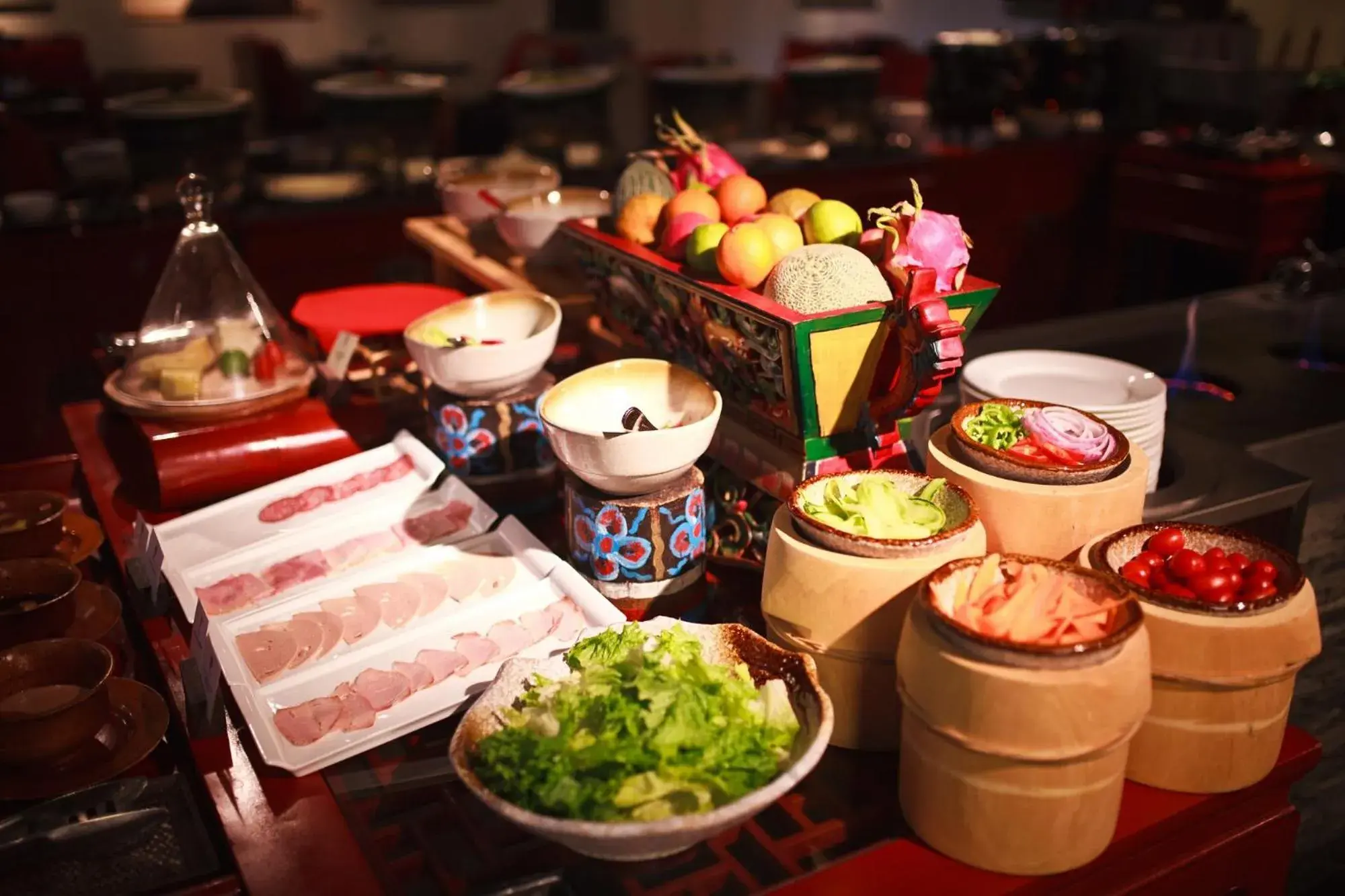 Buffet breakfast in Banyan Tree Ringha Buffet breakfast in Banyan Tree Ringha