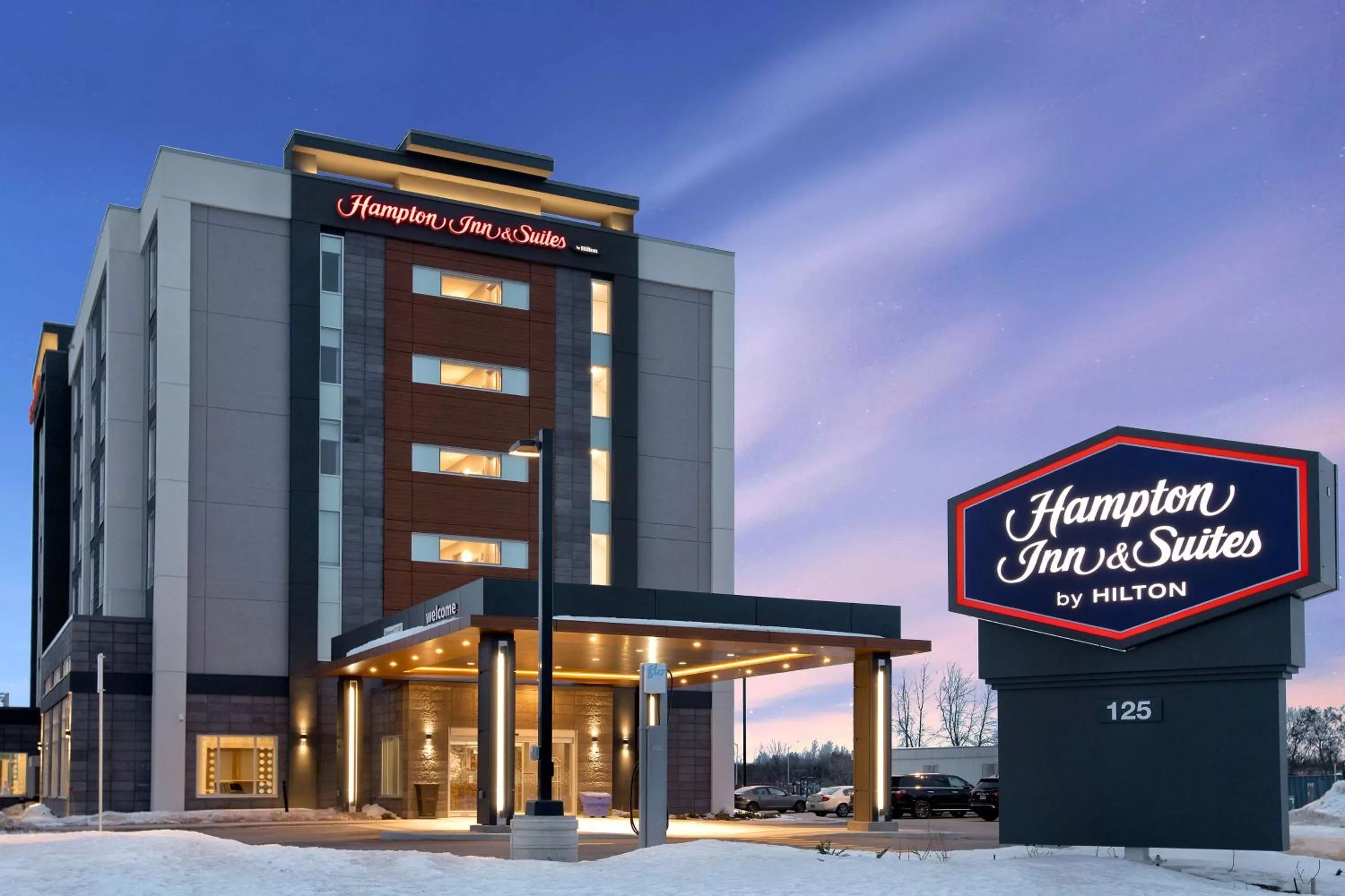 Property building in Hampton Inn & Suites Ottawa West, Ontario, Canada