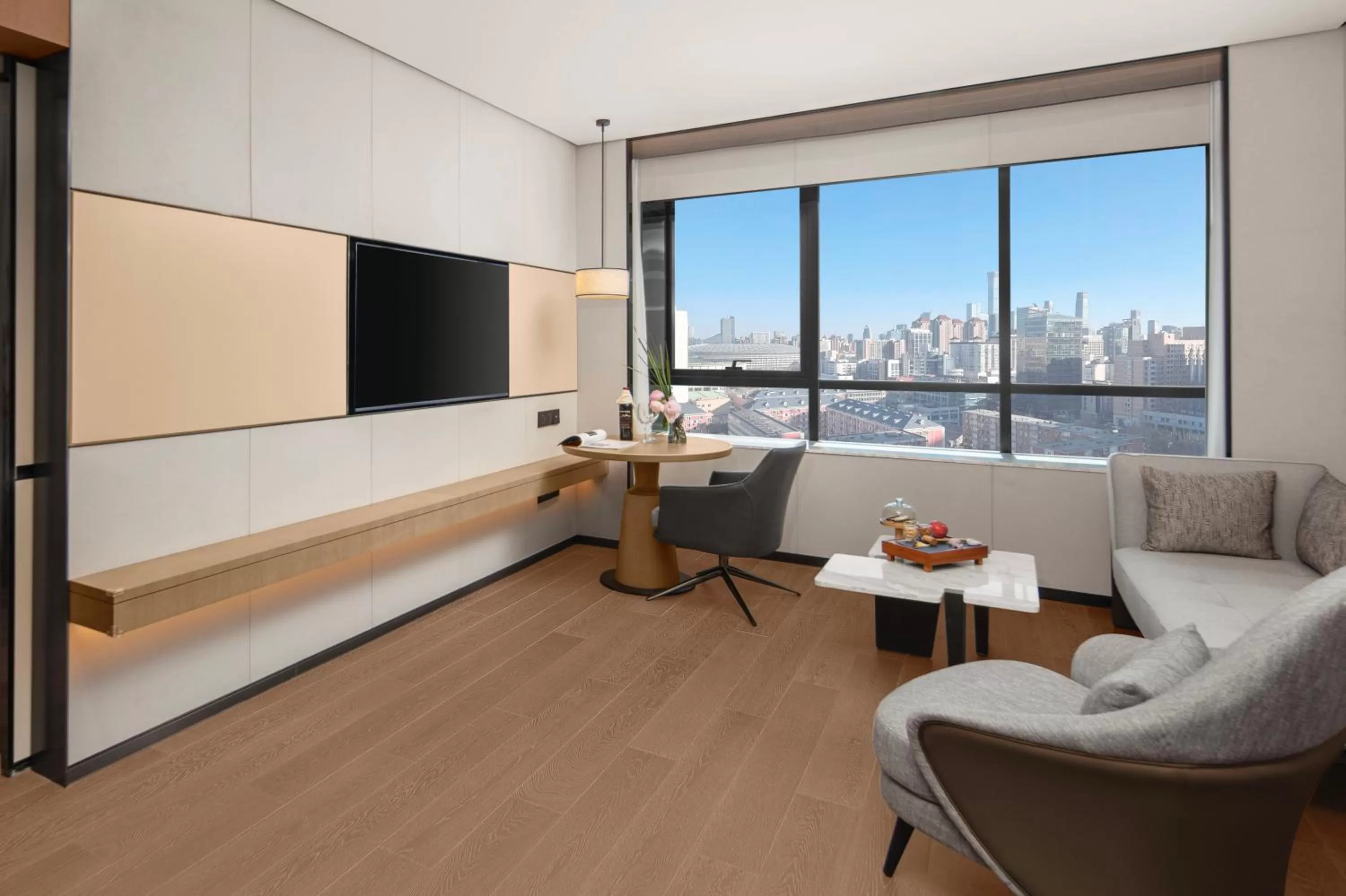 Communal lounge/ TV room in Swissotel Beijing Hong Kong Macau Center - 1 min to subway