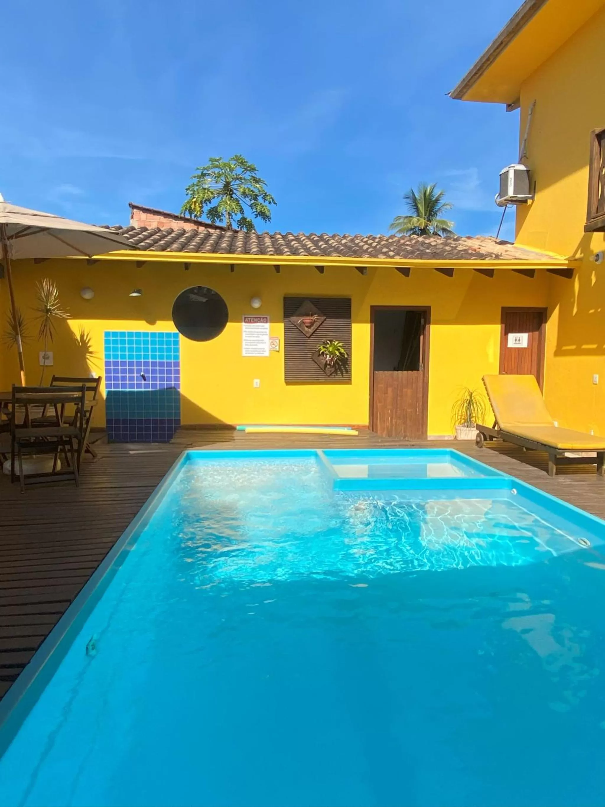Pool view in Pousada Maravilha de Paraty