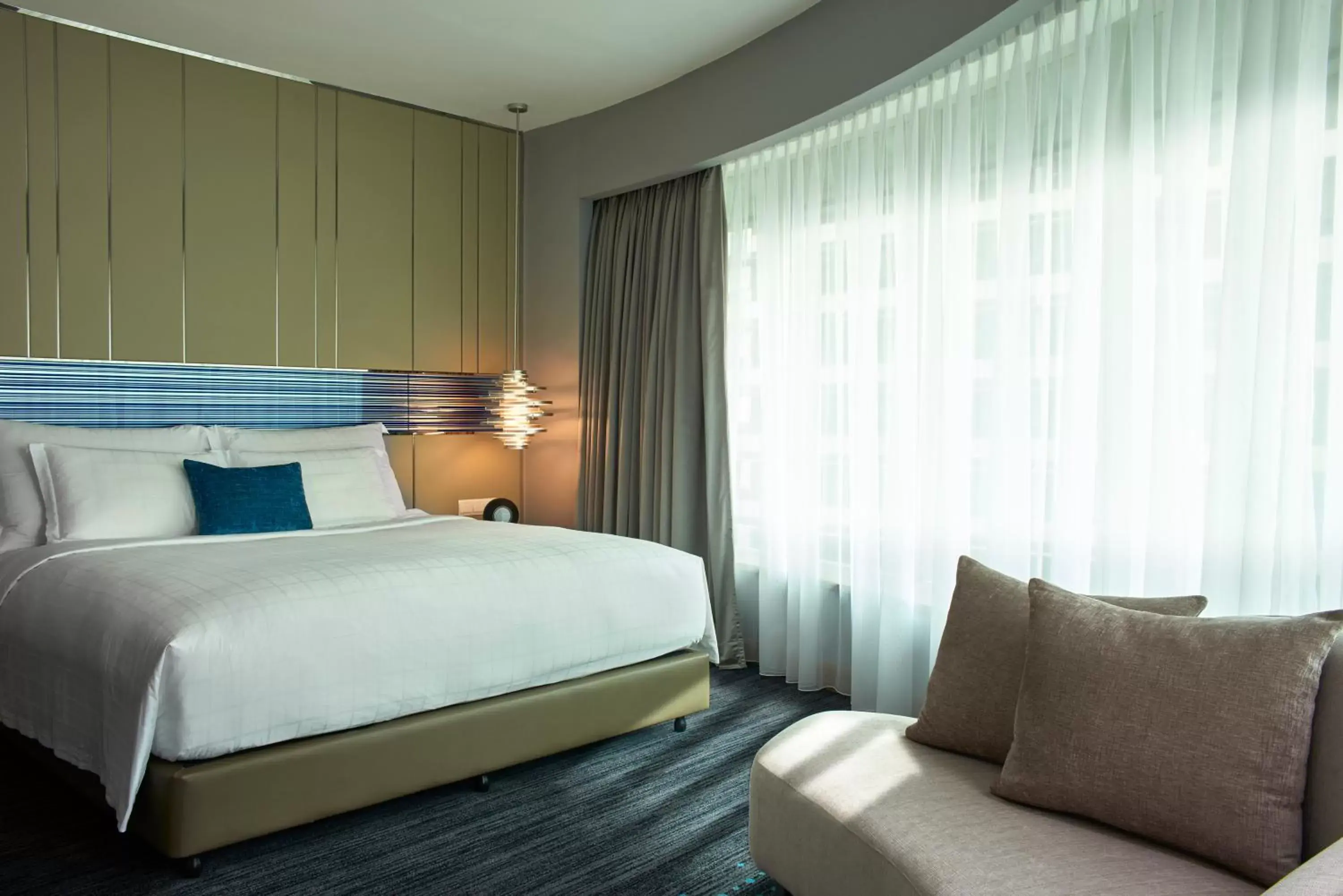 Bed in Pullman Kuala Lumpur City Centre Hotel & Residences