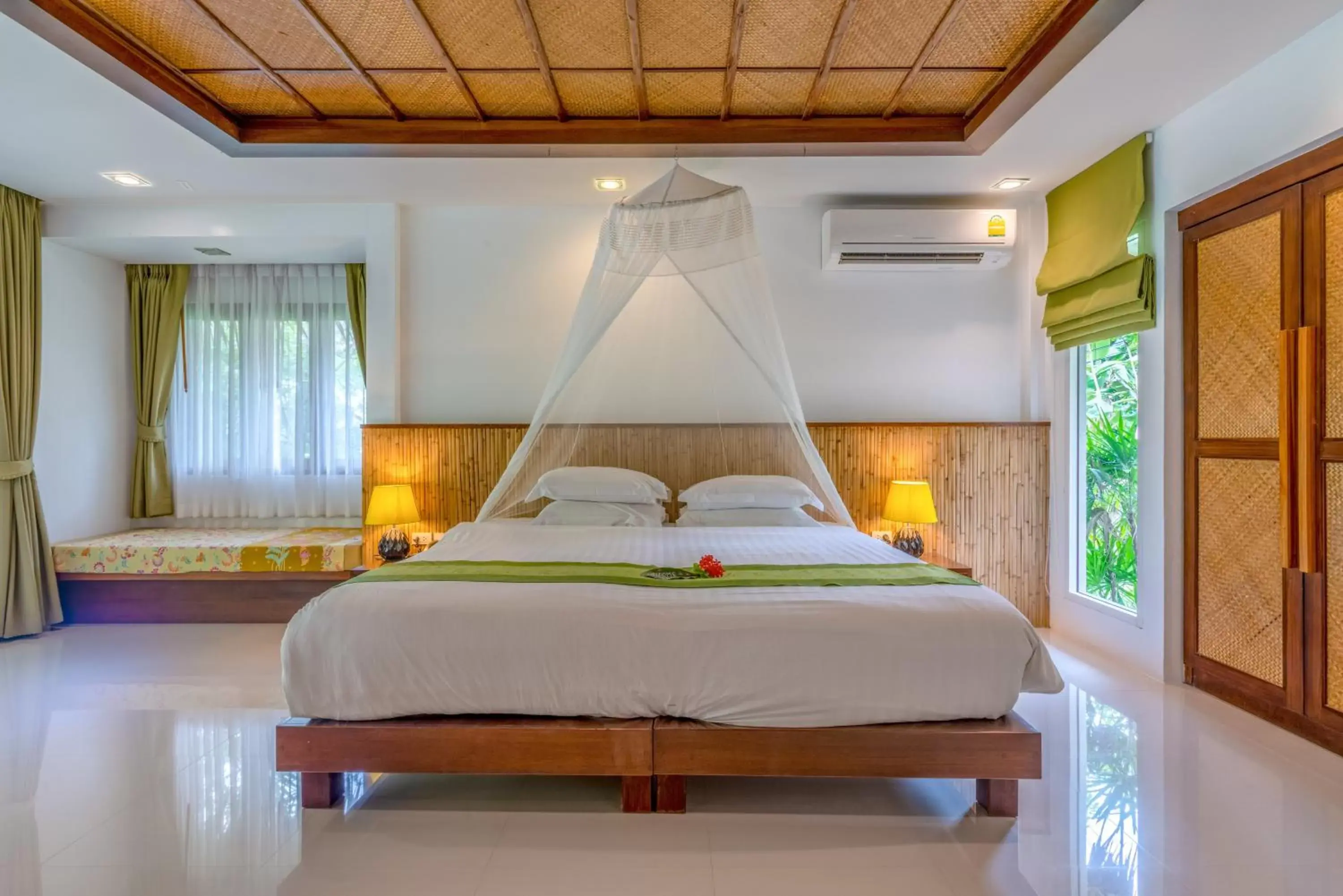 Bed in Ban Sainai Resort- SHA Extra Plus Aonang's Green Resort