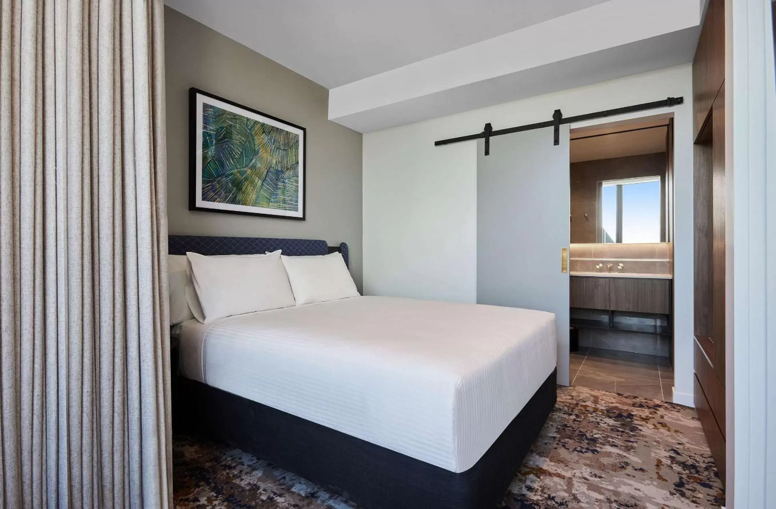 Bedroom, Bed in Adina Apartment Hotel Melbourne, Pentridge