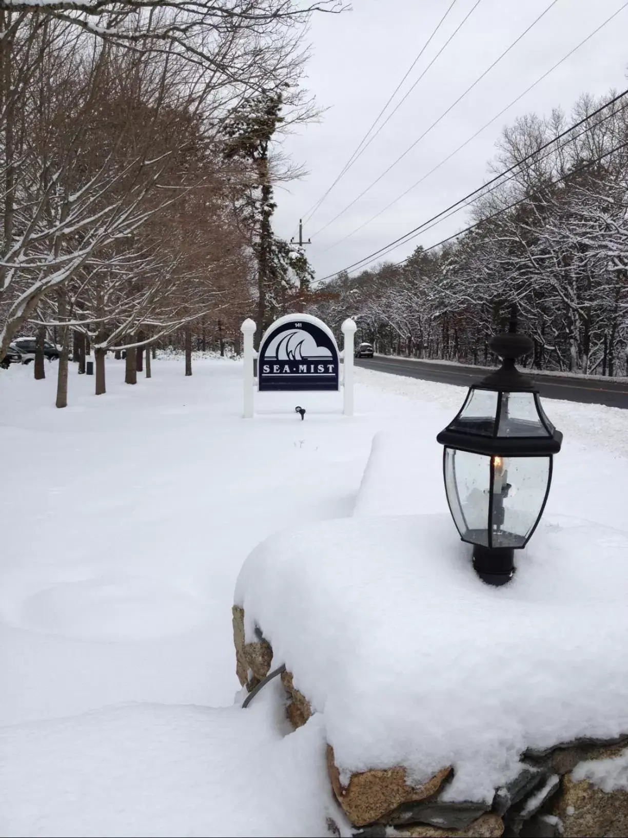 Street view, Winter in Sea Mist Resort, a VRI resort