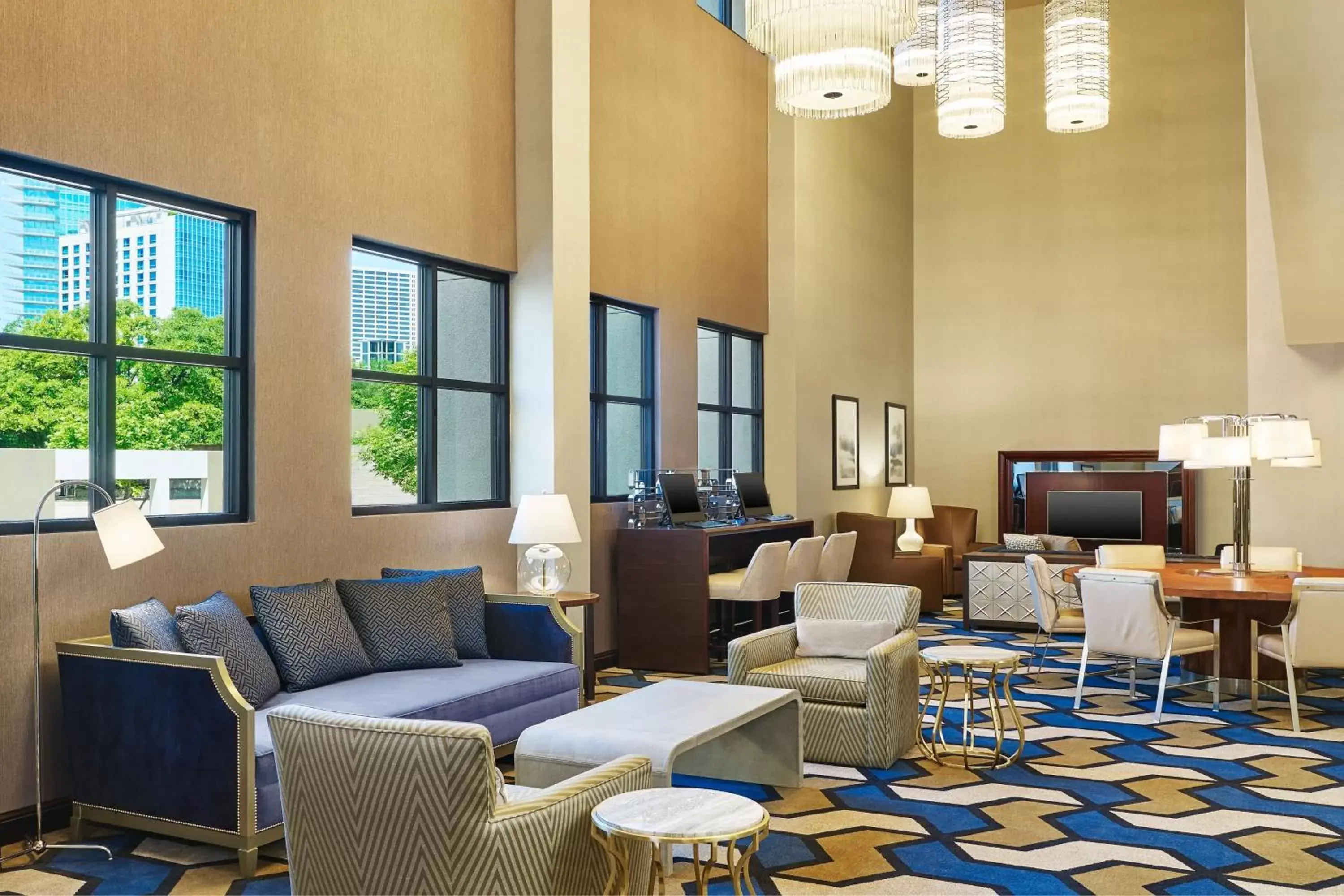 Lobby or reception in Sheraton Fort Worth Downtown Hotel