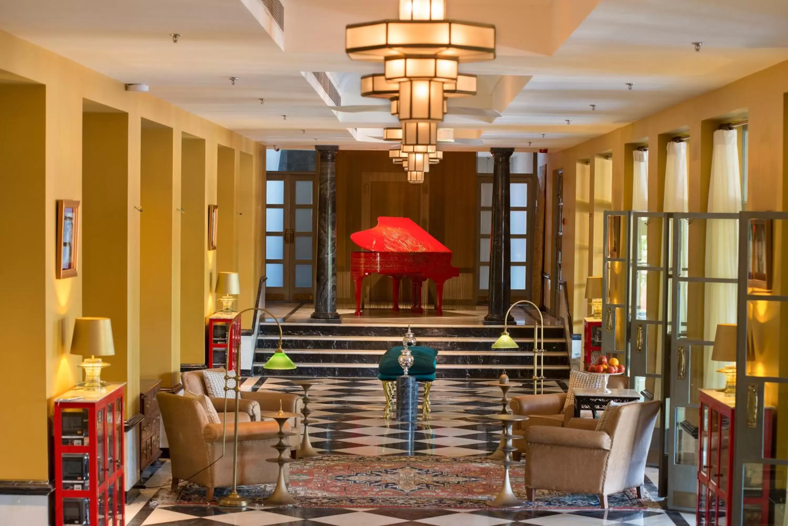 Seating area, Lobby/Reception in The Laxmi Niwas Palace