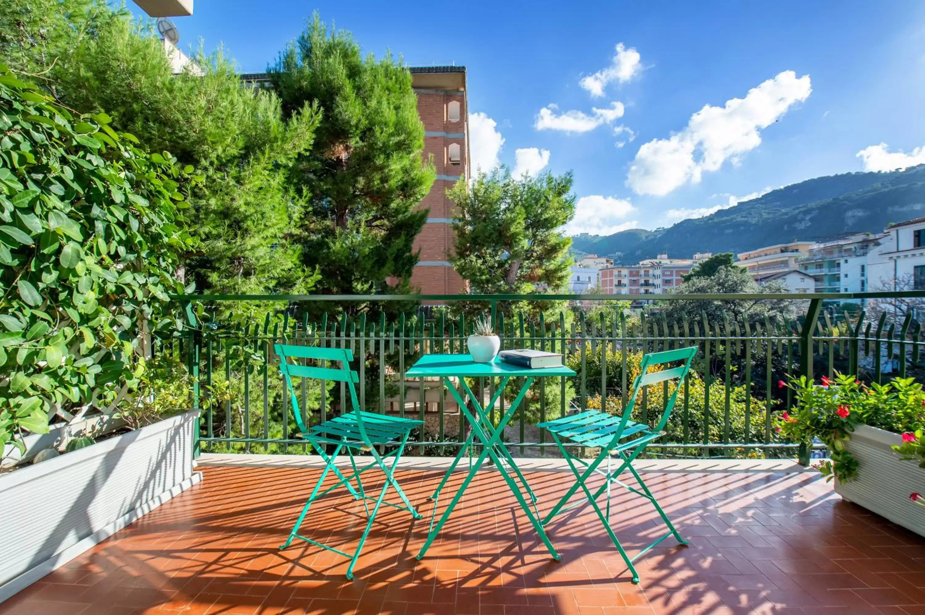 Balcony/Terrace, Swimming Pool in Casa Evelina Sorrento