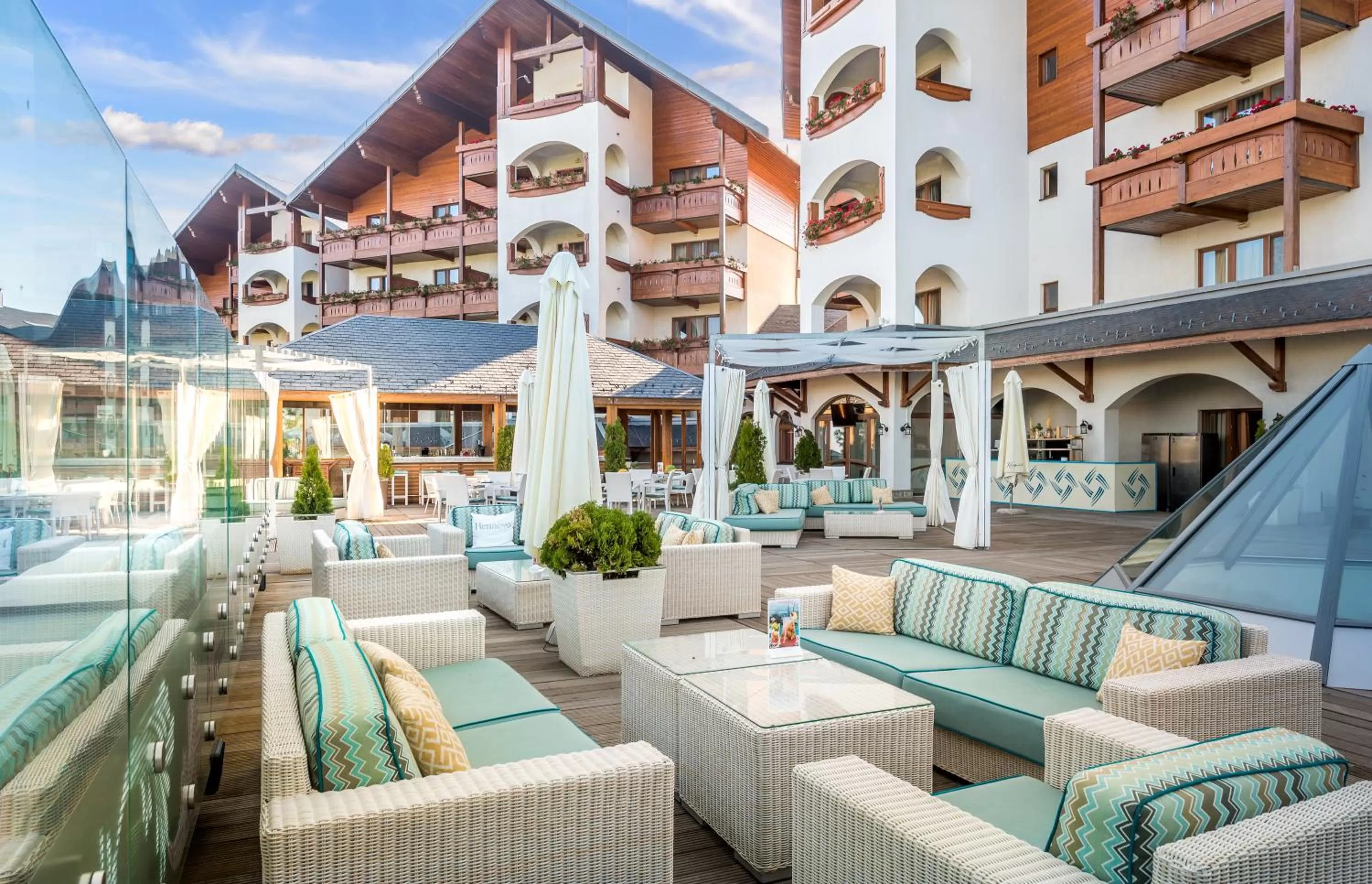 Balcony/Terrace in Kempinski Hotel Grand Arena Bansko