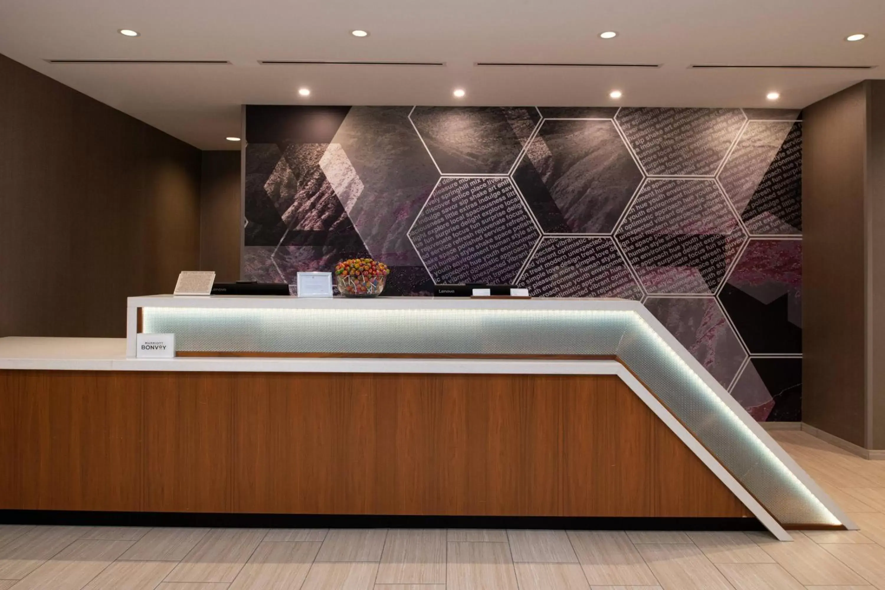 Lobby or reception, Kitchen/Kitchenette in SpringHill Suites by Marriott Kansas City Northeast