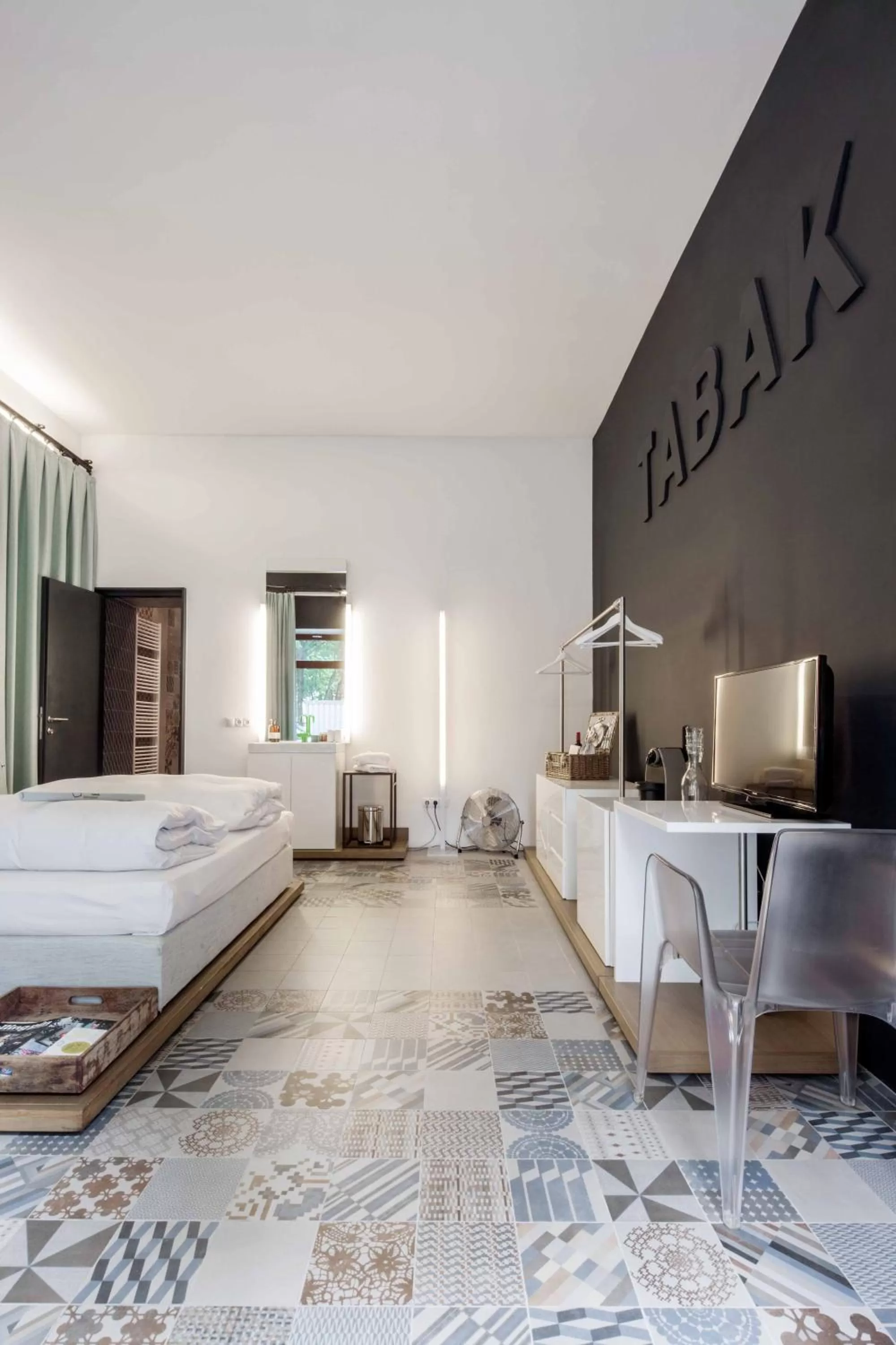 Living room, Bed in grätzlhotel beim Belvedere