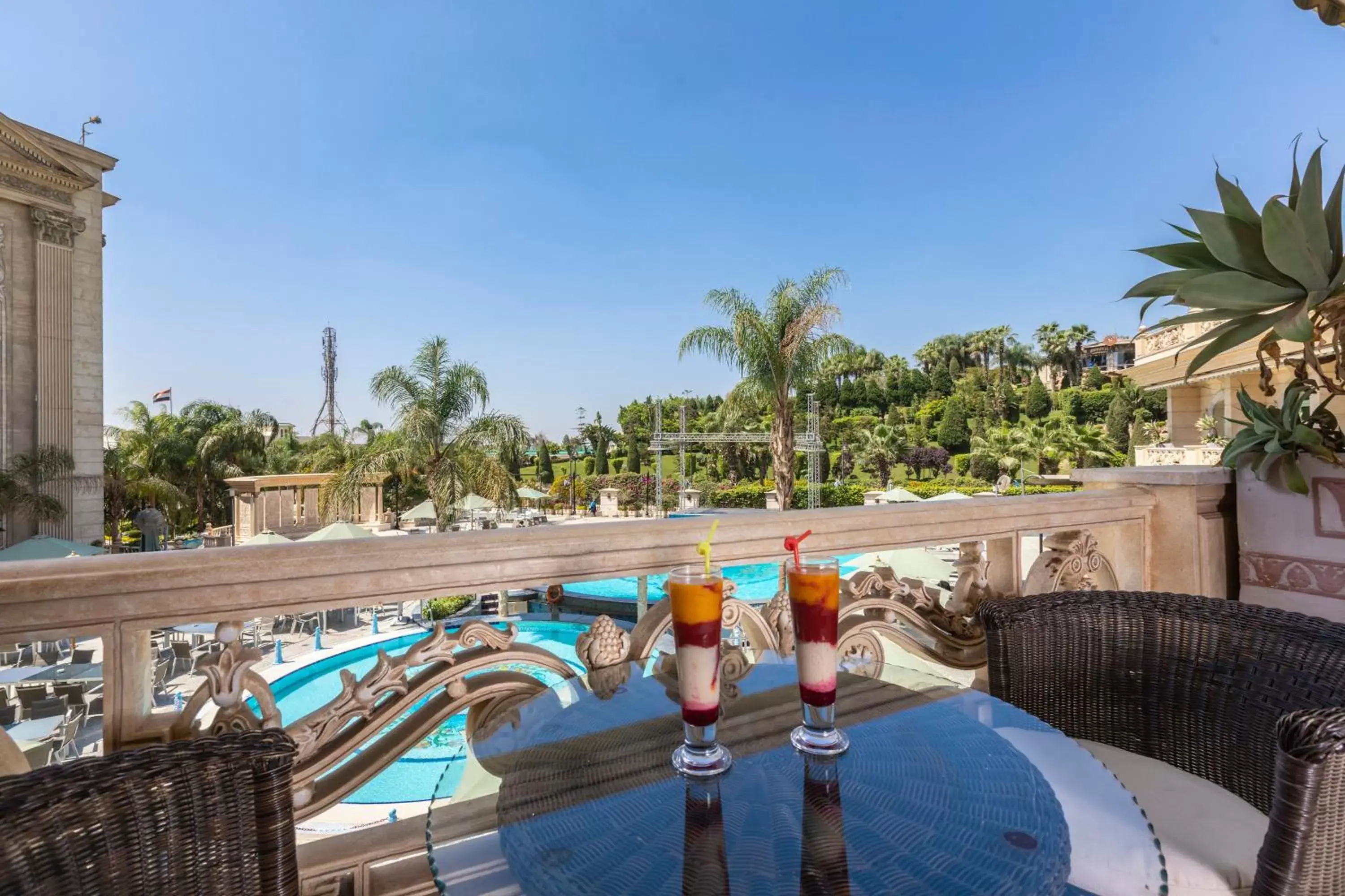 Balcony/Terrace, Pool View in Al Masa Hotel