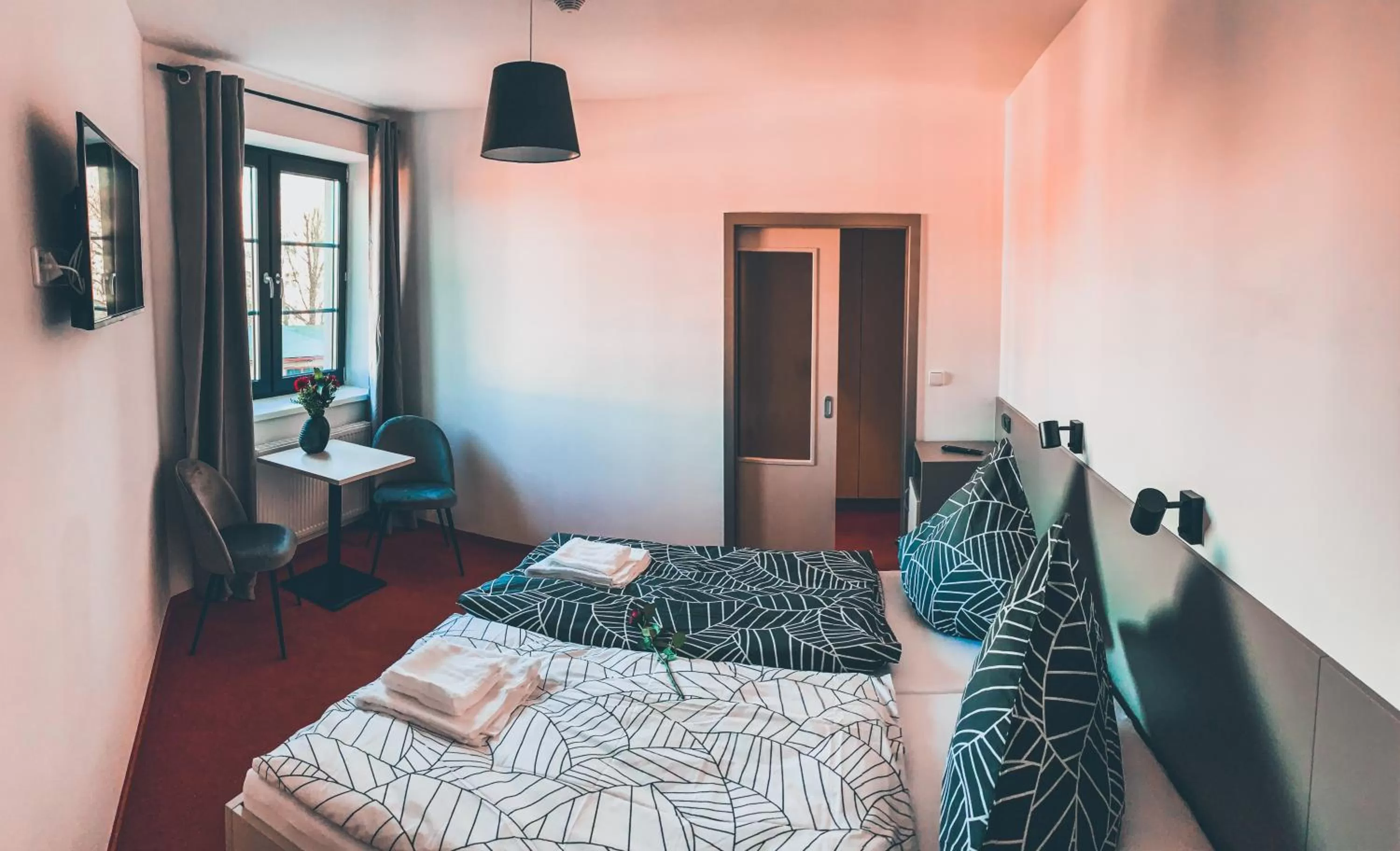 Bed in Pension Berlin