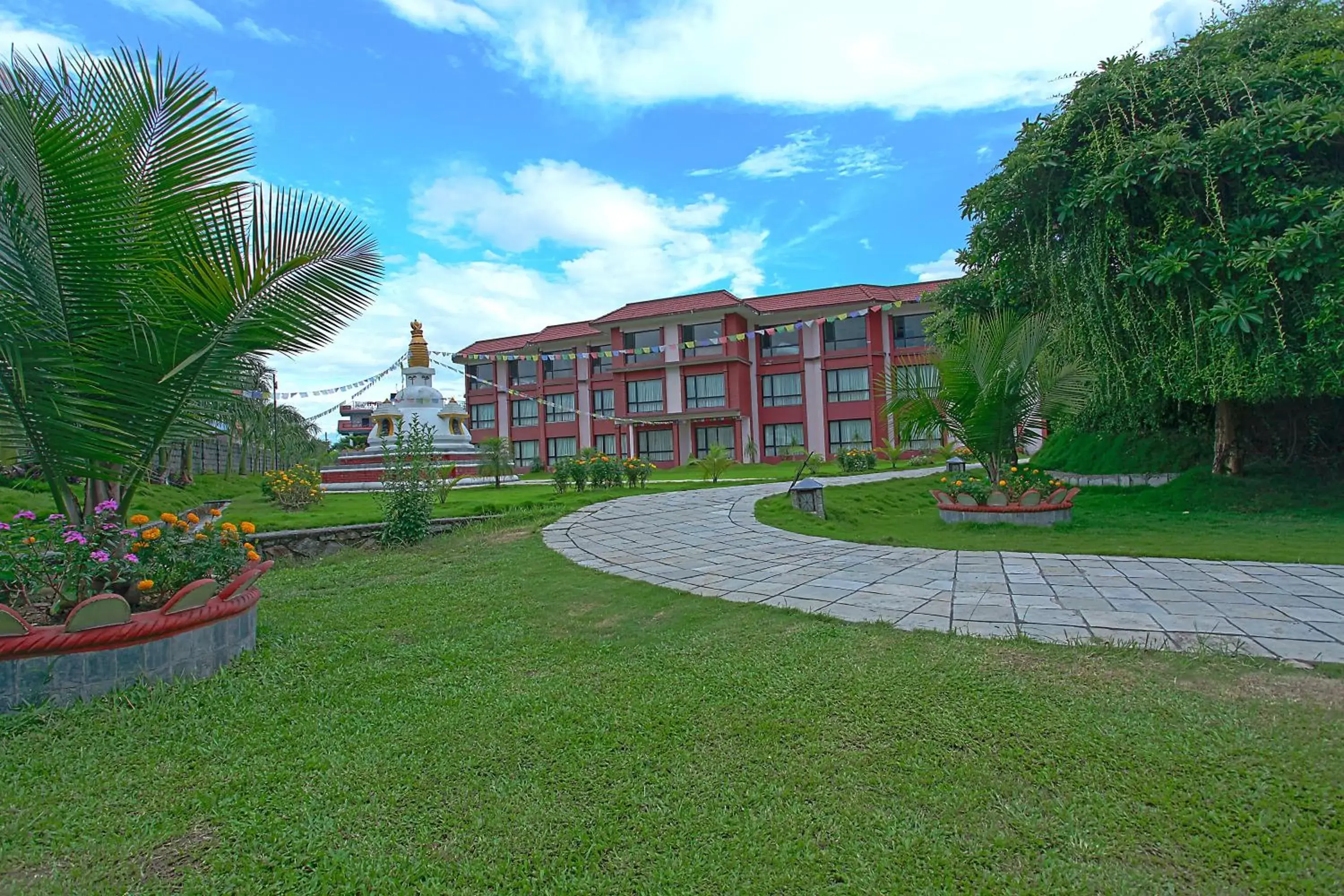 Garden, Property Building in Hotel Pokhara Grande